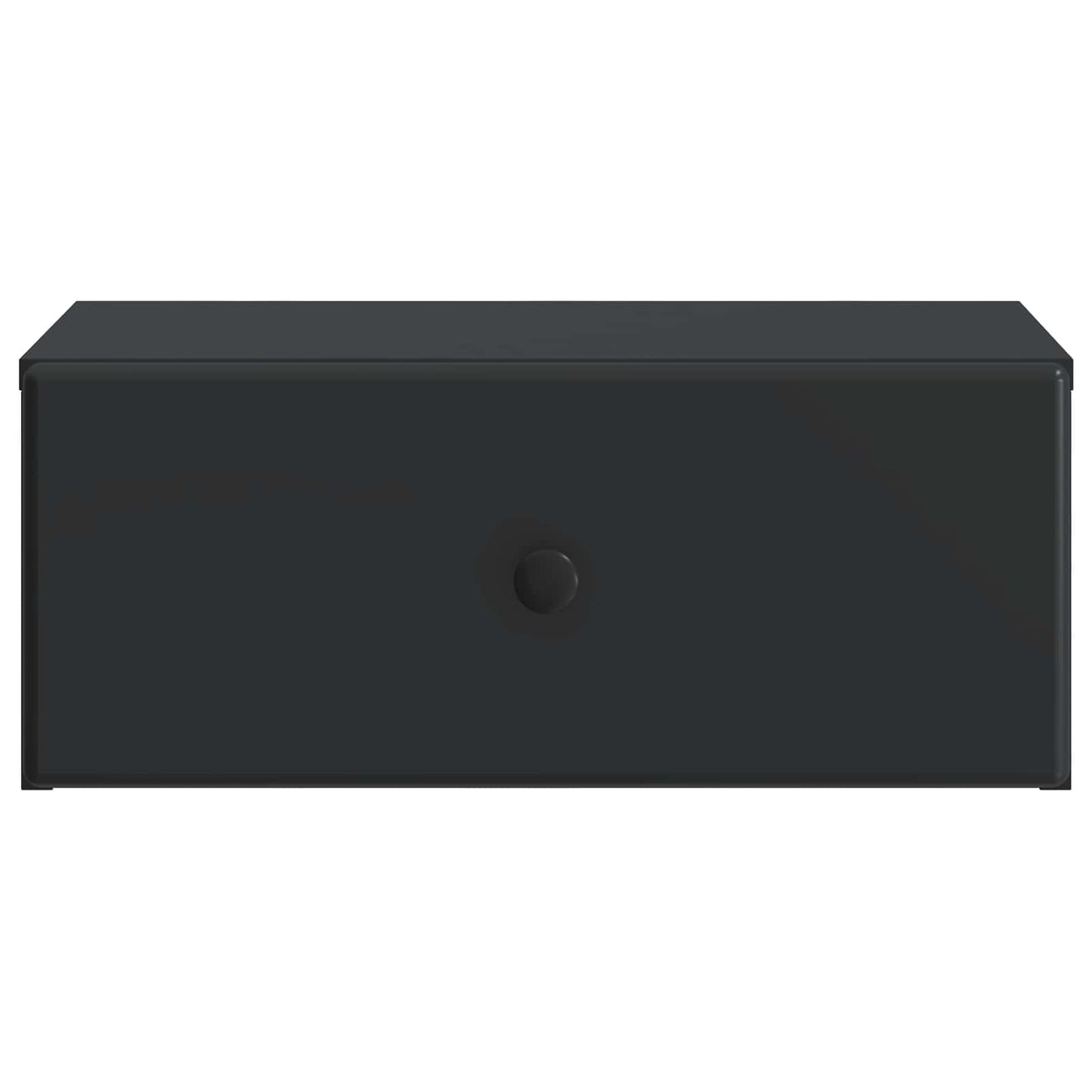 Wandmontierter Nachttisch 2 stk. Schwarz 49 x 34,5 x 20 cm
