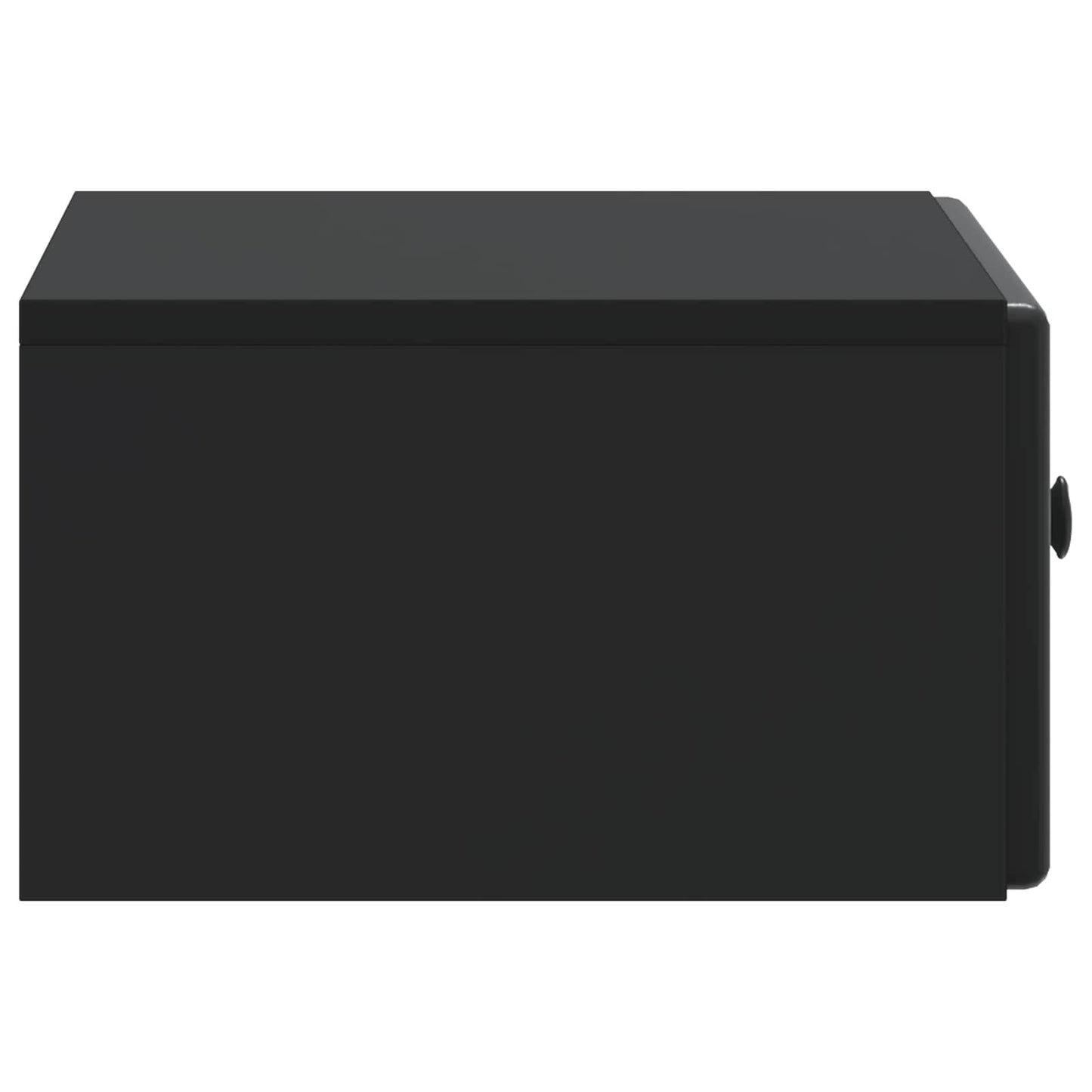 Wandmontierter Nachttisch 2 stk. Schwarz 49 x 34,5 x 20 cm