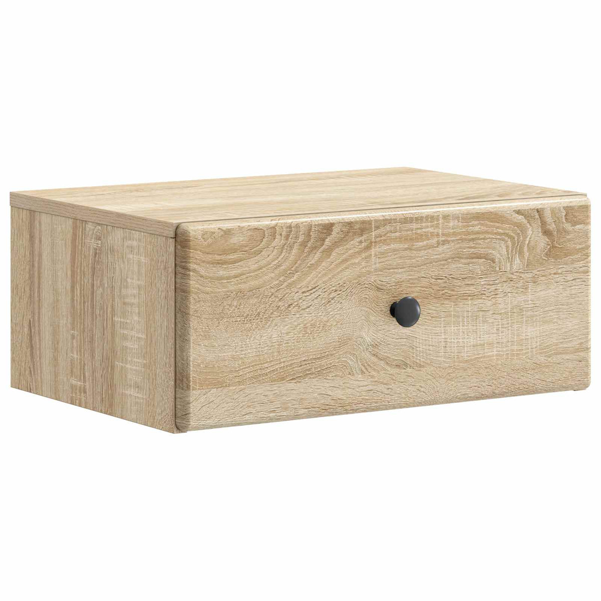 Wandmontierter Nachttisch 2 stk. Sonoma-Eiche 49 x 34,5 x 20 cm