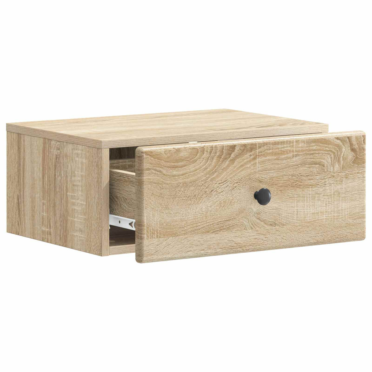 Wandmontierter Nachttisch 2 stk. Sonoma-Eiche 49 x 34,5 x 20 cm
