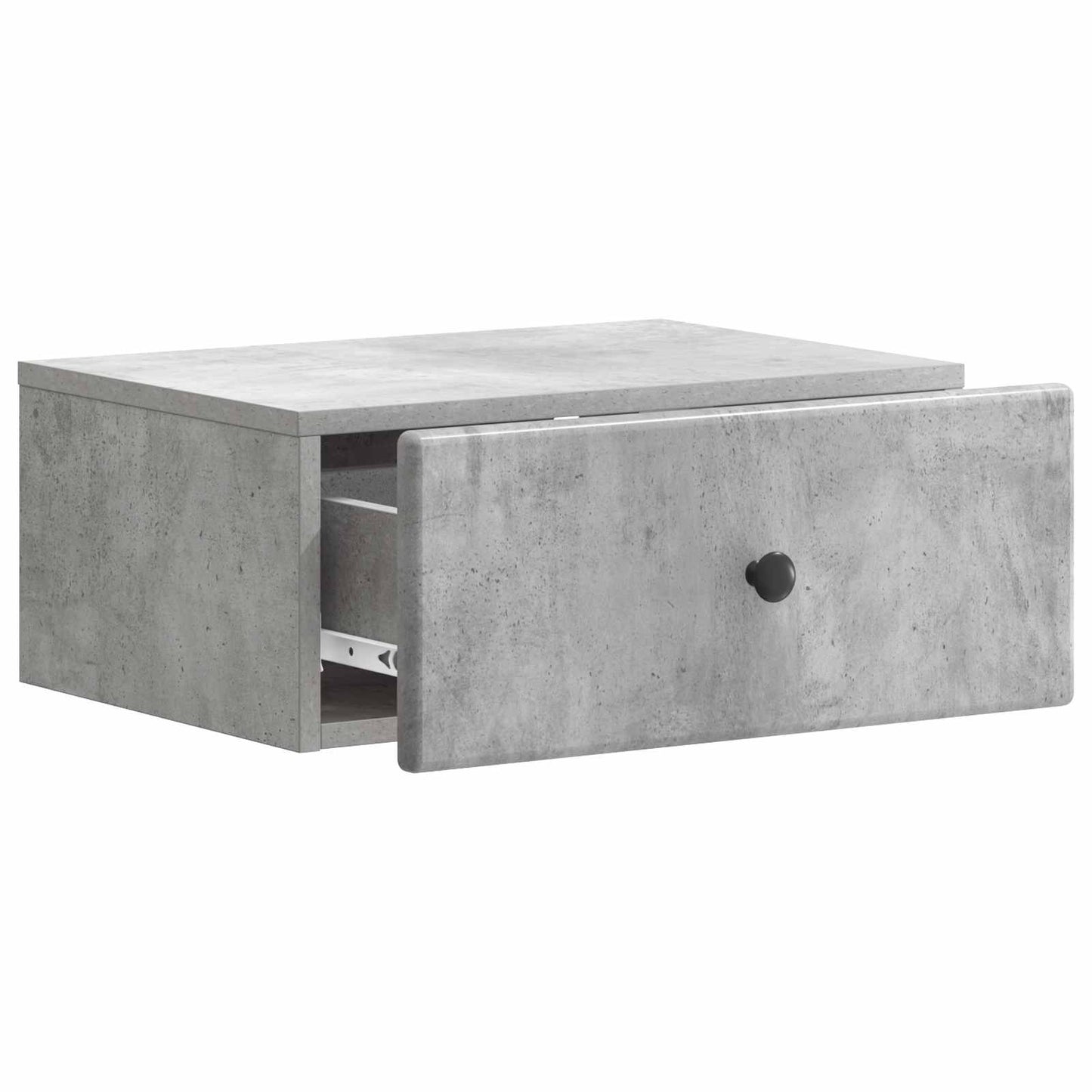 Wandmontierter Nachttisch 2 stk. Betongrau 49 x 34,5 x 20 cm