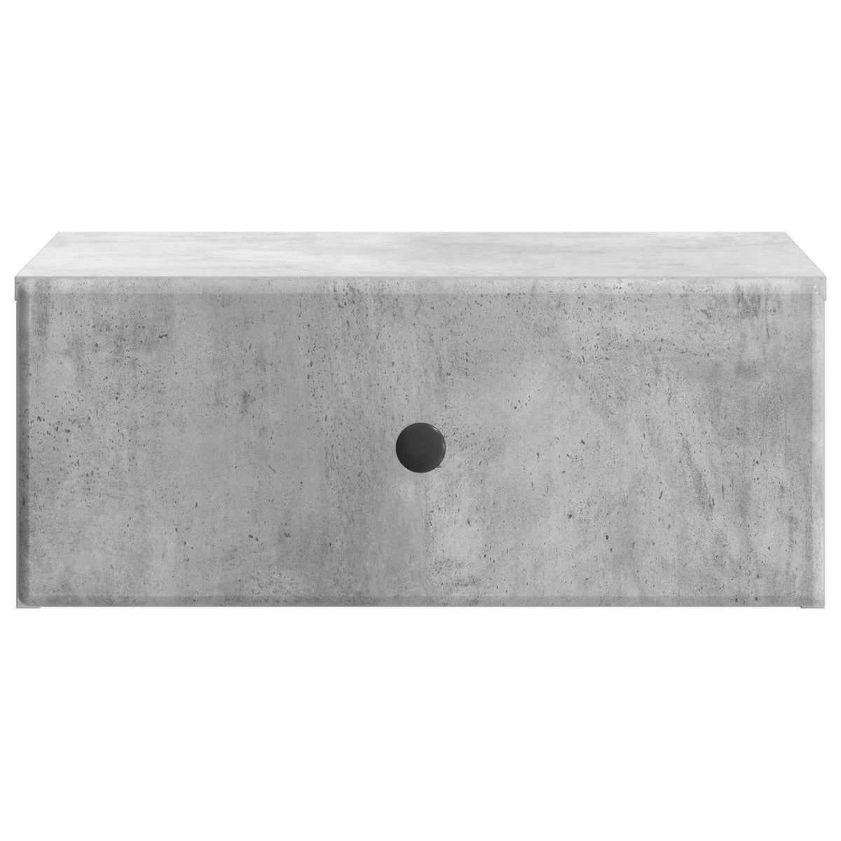 Wandmontierter Nachttisch 2 stk. Betongrau 49 x 34,5 x 20 cm