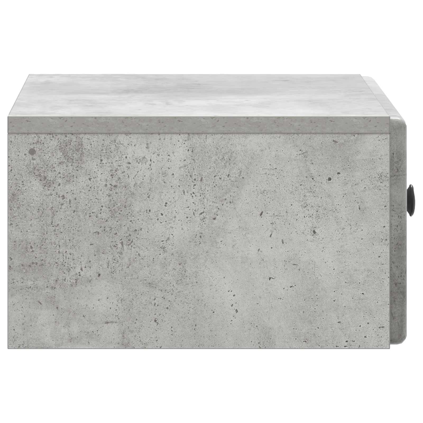 Wandmontierter Nachttisch 2 stk. Betongrau 49 x 34,5 x 20 cm