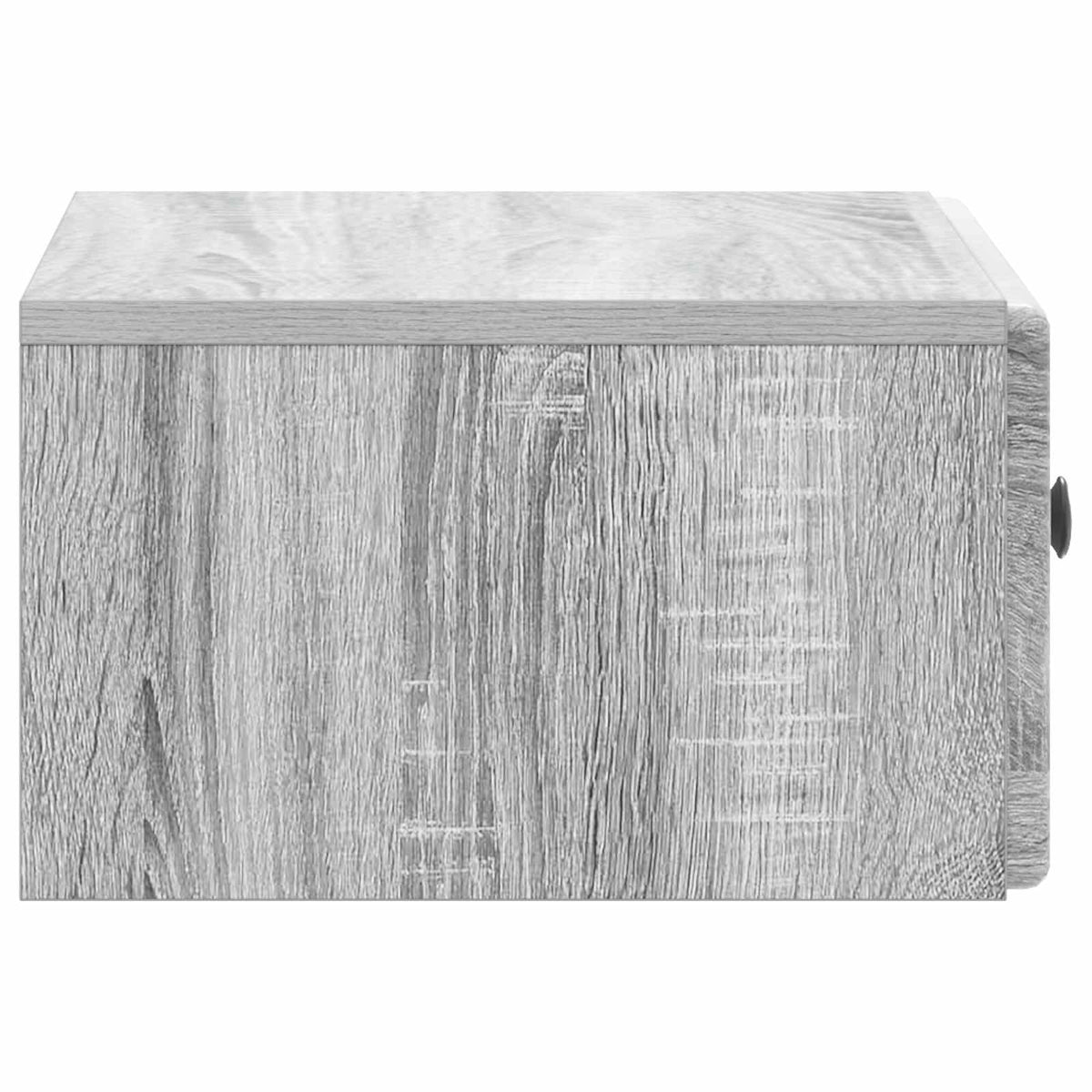 Wandmontierter Nachttisch 2 stk. Graues Sonoma