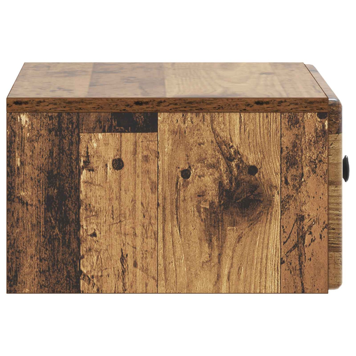Wandmontierter Nachttisch 2 stk. Altholz 49 x 34,5 x 20 cm