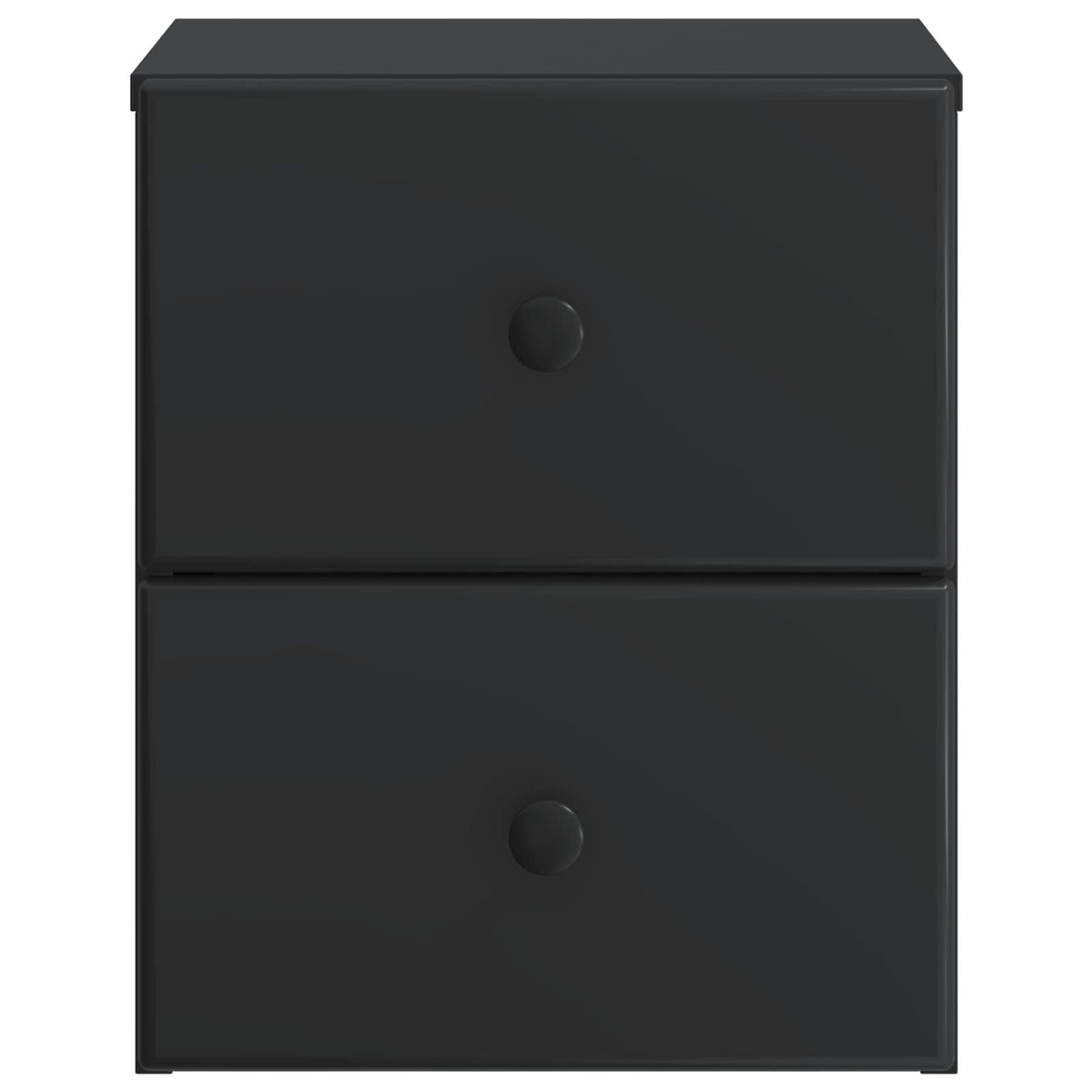 Wandmontierter Nachttisch Schwarz 34,5 x 33 x 40 cm