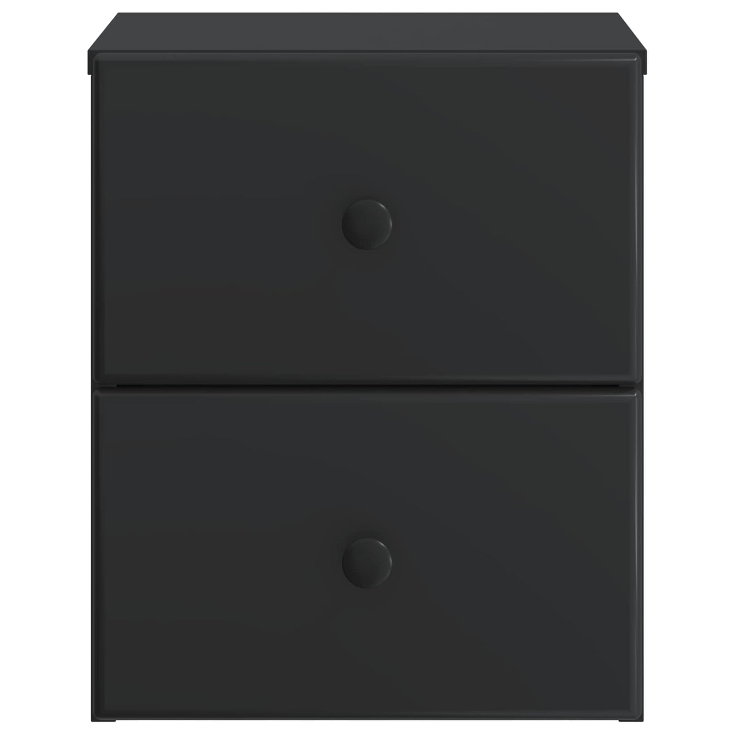 Wandmontierter Nachttisch 2 stk. Schwarz 34,5 x 33 x 40 cm