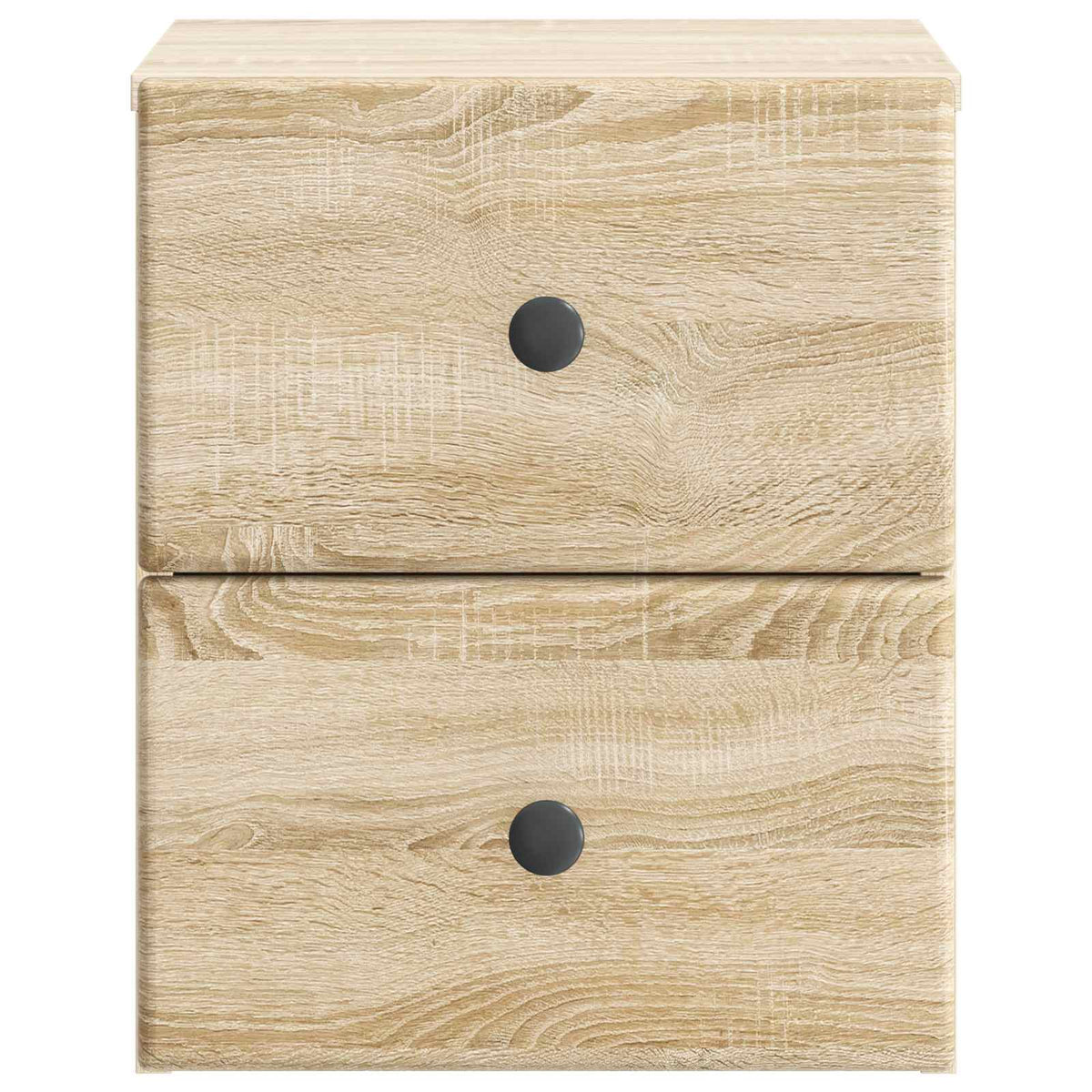 Wandmontierter Nachttisch 2 stk. Sonoma-Eiche 34,5 x 33 x 40 cm