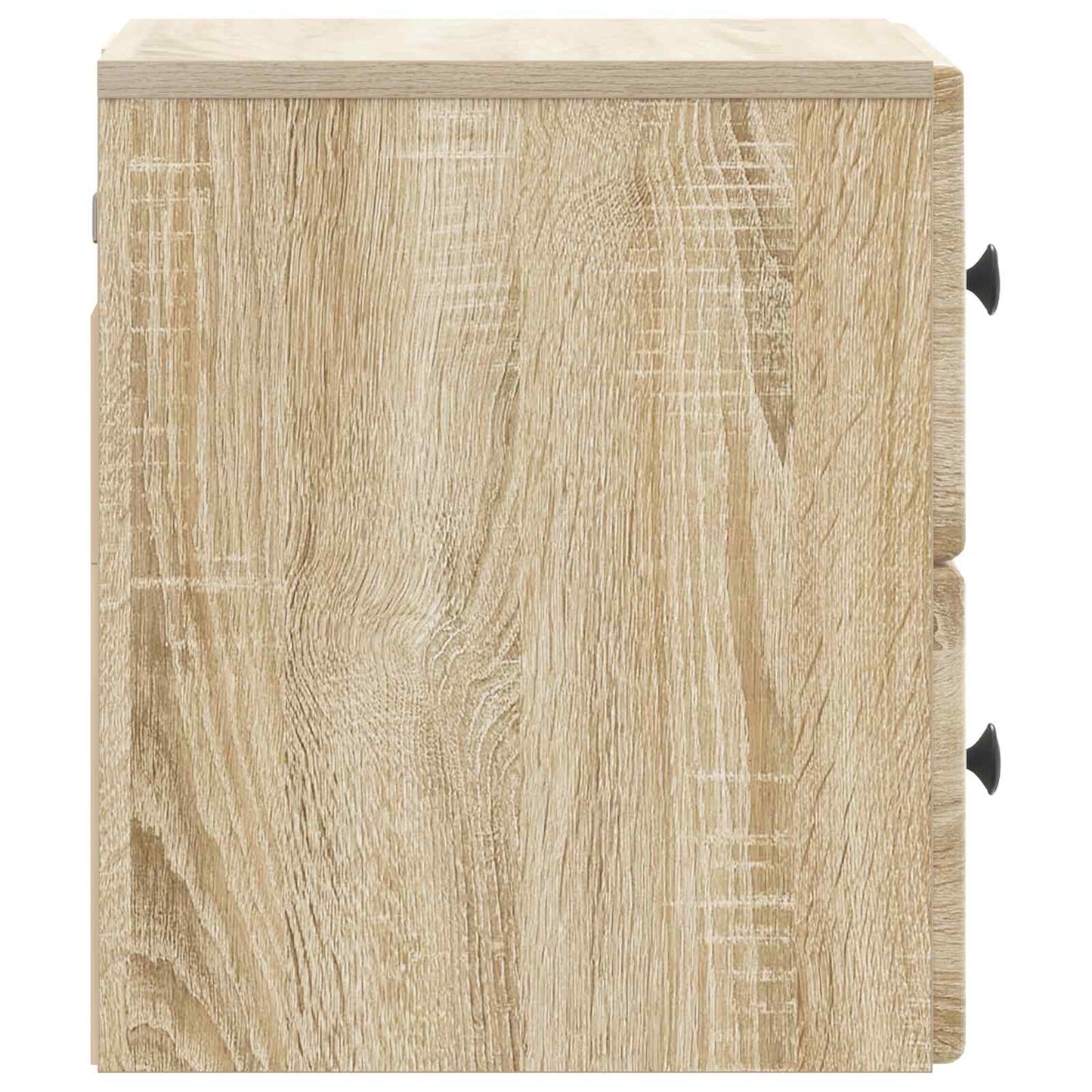 Wandmontierter Nachttisch 2 stk. Sonoma-Eiche 34,5 x 33 x 40 cm