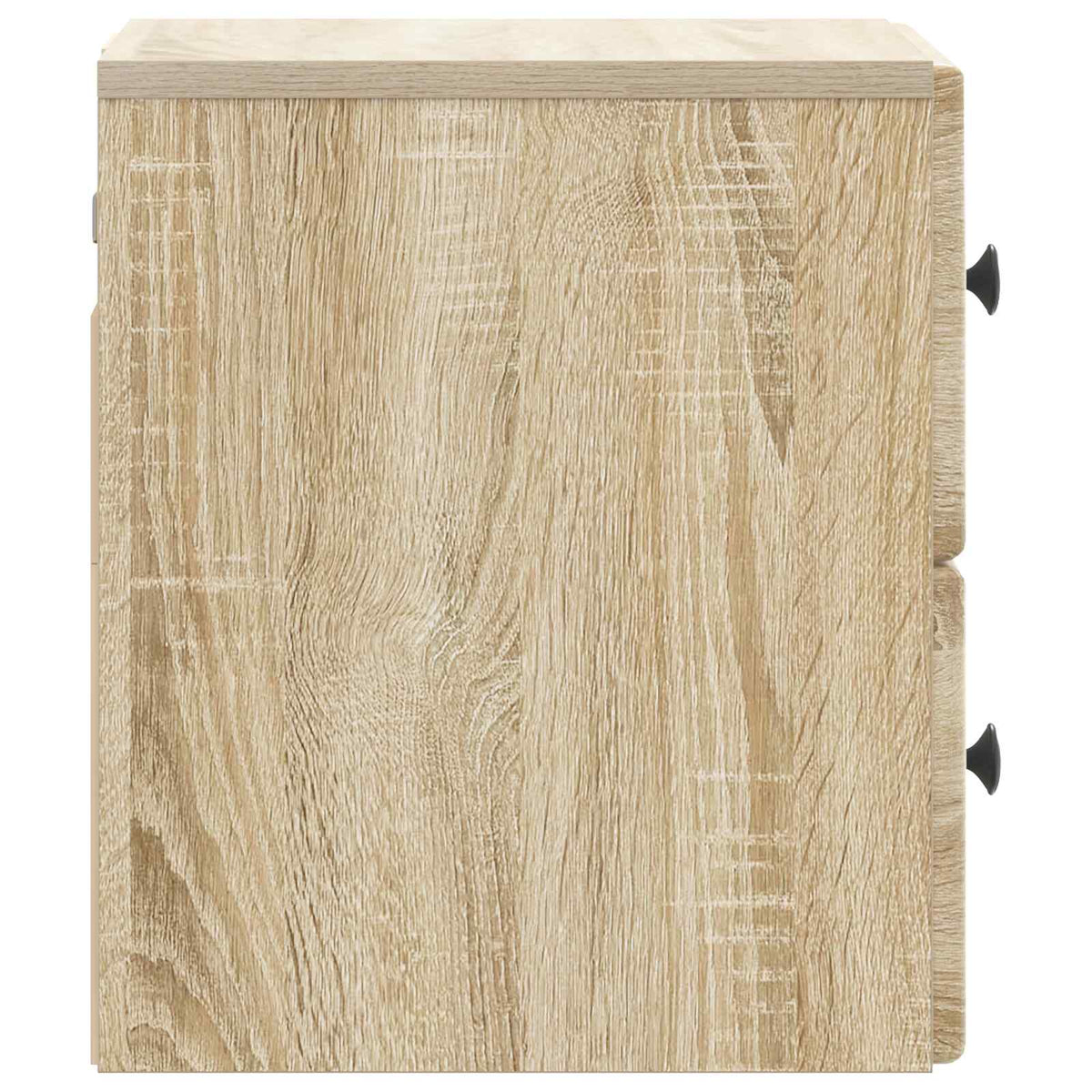 Wandmontierter Nachttisch 2 stk. Sonoma-Eiche 34,5 x 33 x 40 cm