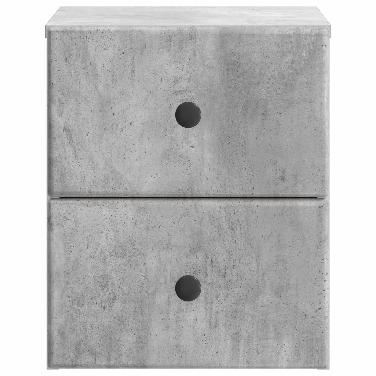 Wandmontierter Nachttisch 2 stk. Betongrau 34,5 x 33 x 40 cm