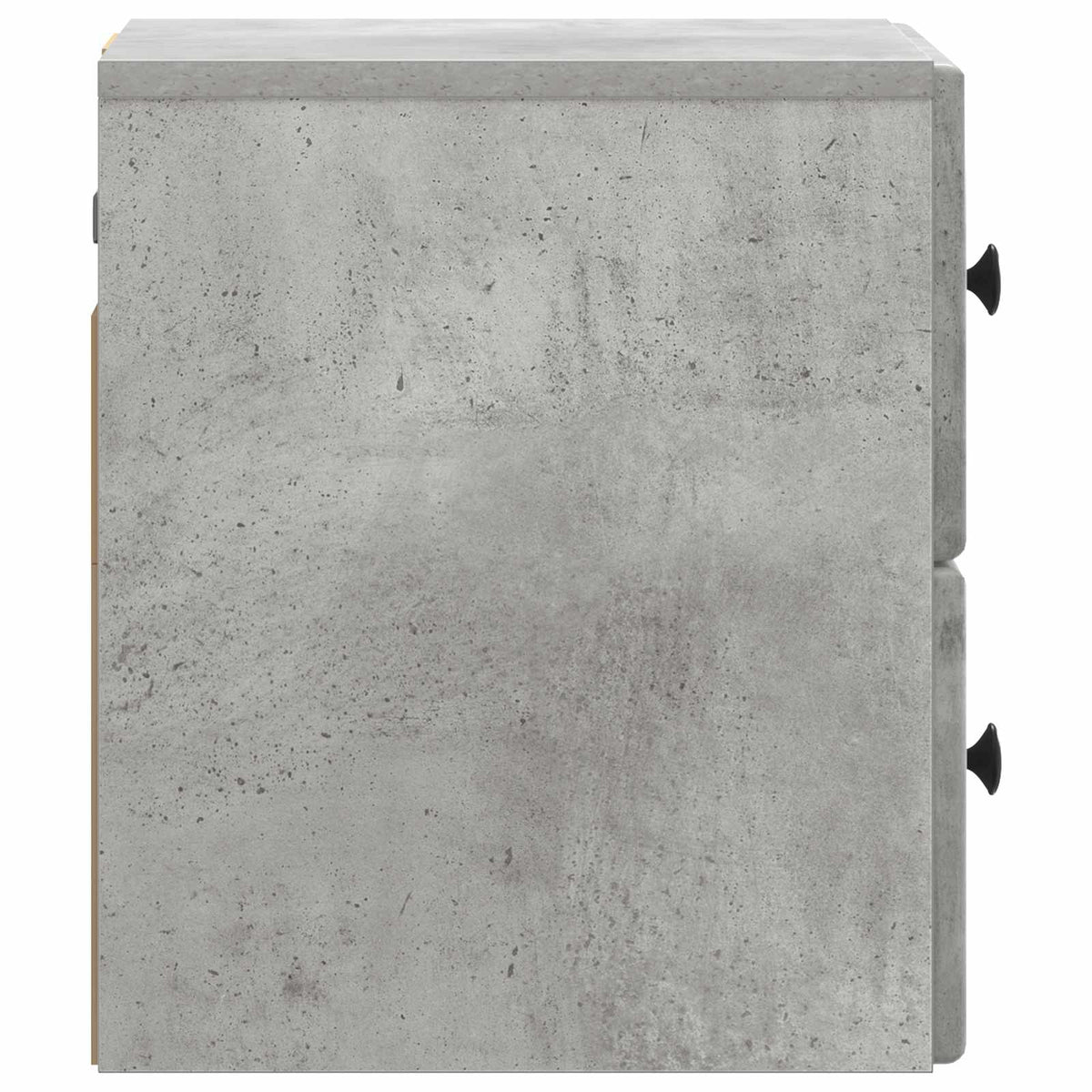 Wandmontierter Nachttisch 2 stk. Betongrau 34,5 x 33 x 40 cm