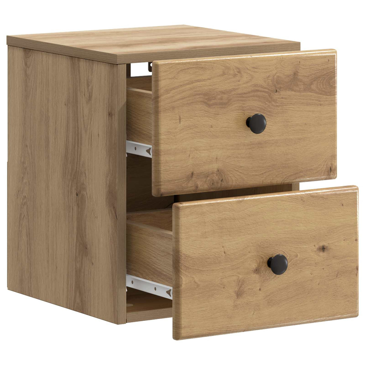 Wandmontierter Nachttisch 2 stk. Artisan-Eiche