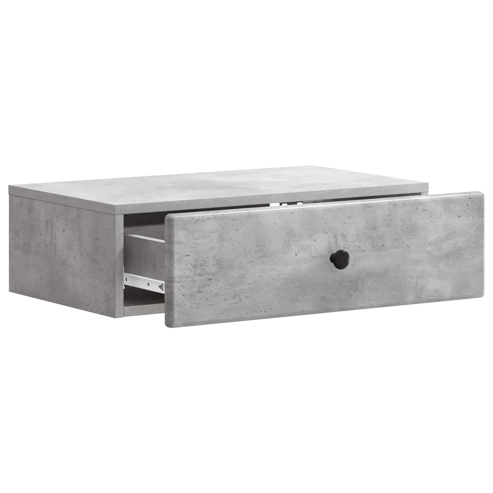 Wandmontierter Beistelltisch Betongrau 59 x 34,5 x 17 cm