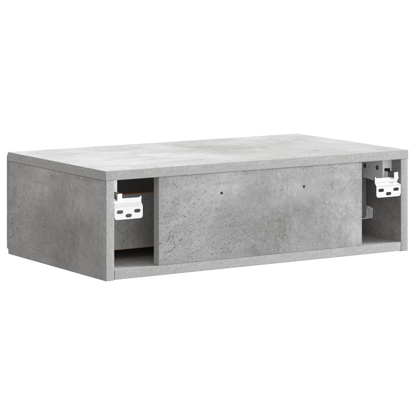 Wandmontierter Beistelltisch Betongrau 59 x 34,5 x 17 cm