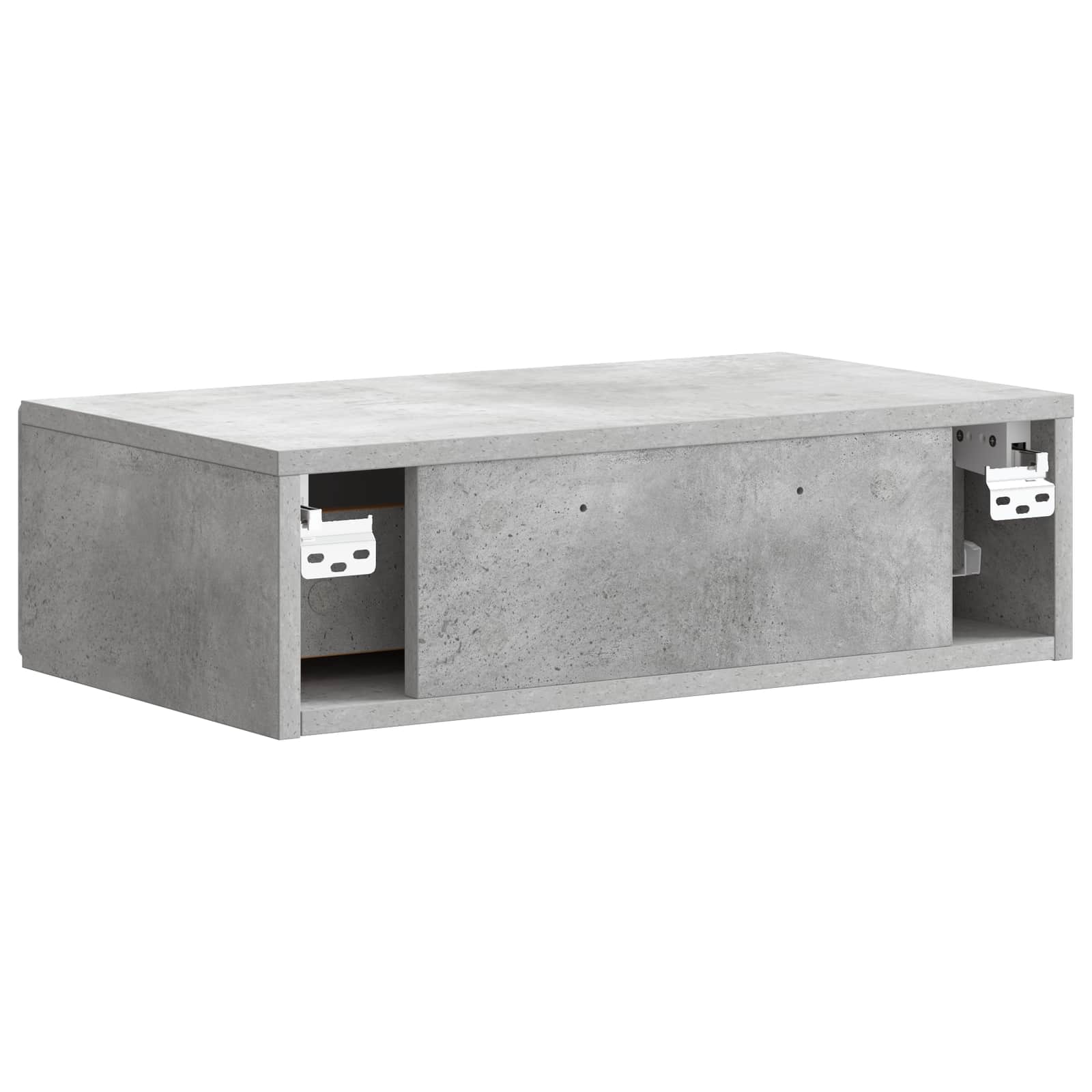 Wandmontierter Beistelltisch Betongrau 59 x 34,5 x 17 cm