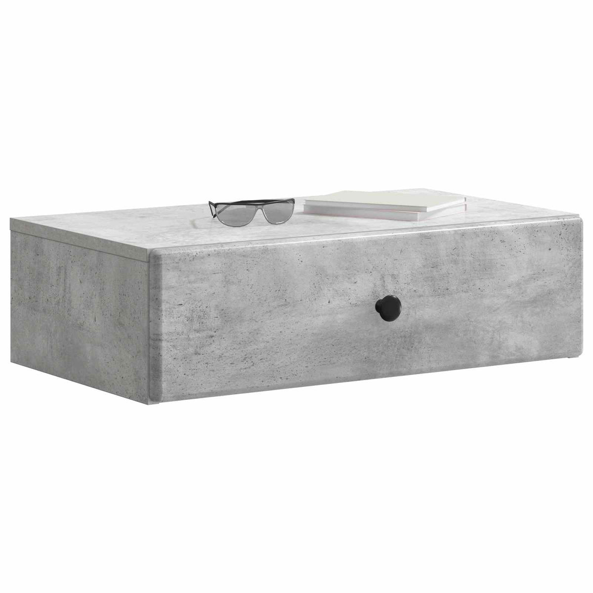 Wandmontierter Beistelltisch Betongrau 59 x 34,5 x 17 cm