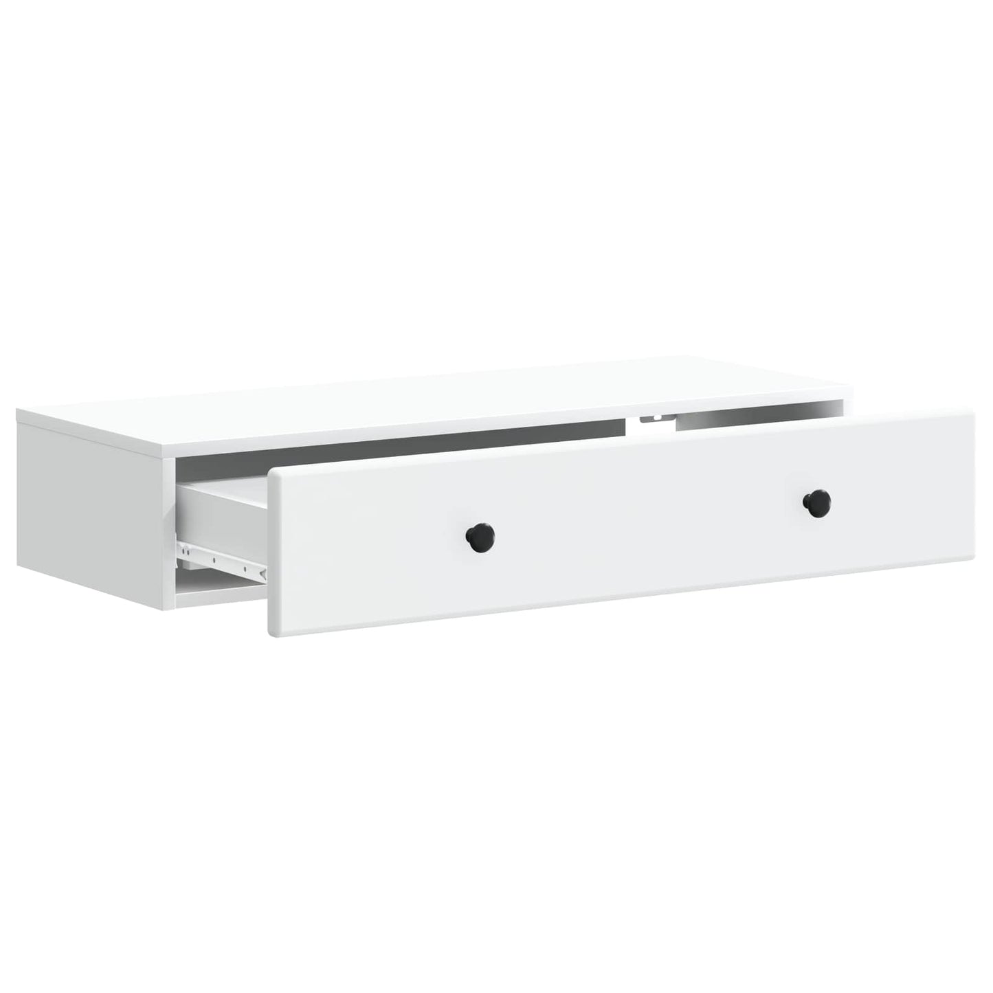 Wandmontierter Beistelltisch Weiß 87,5 x 34,5 x 17 cm