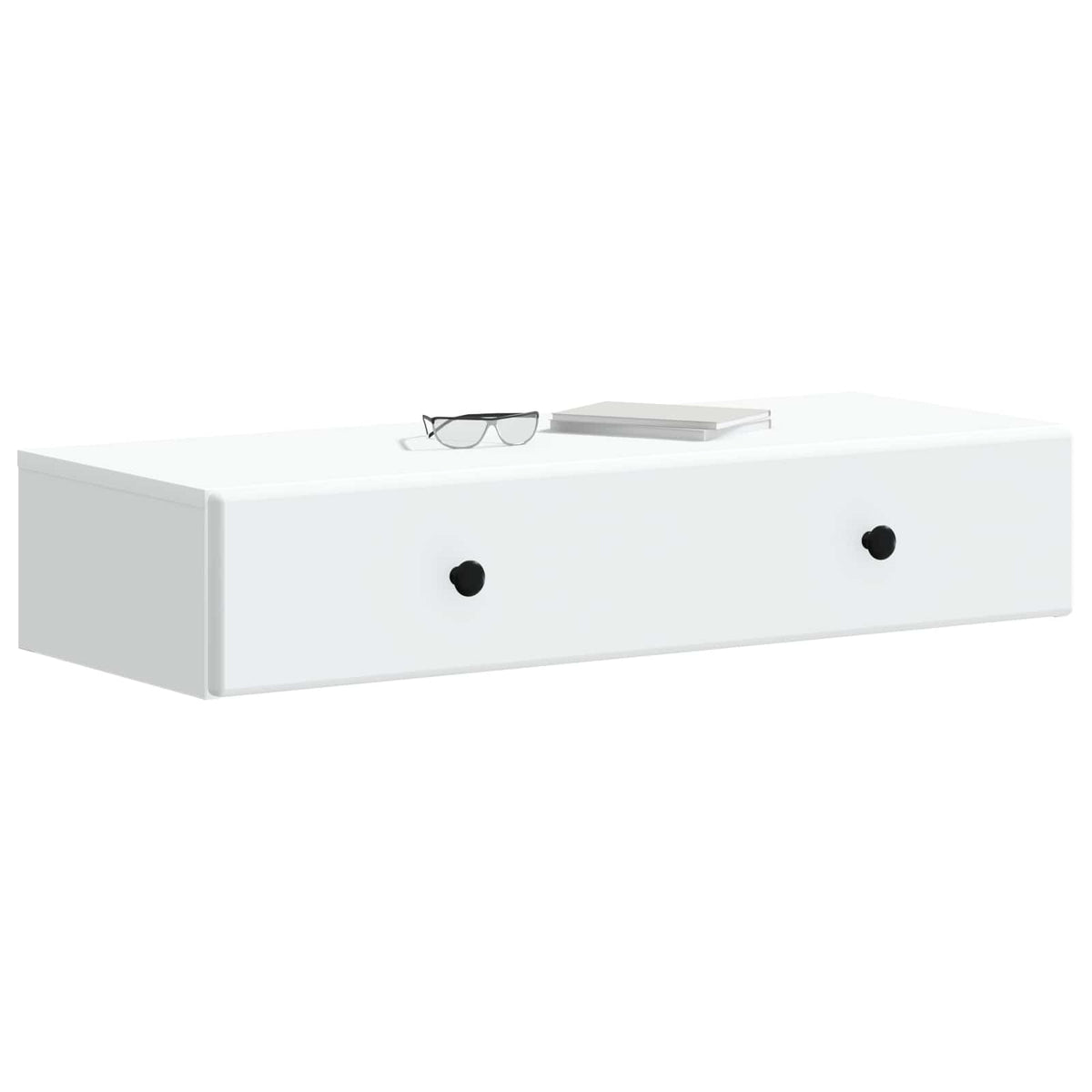 Wandmontierter Beistelltisch Weiß 87,5 x 34,5 x 17 cm