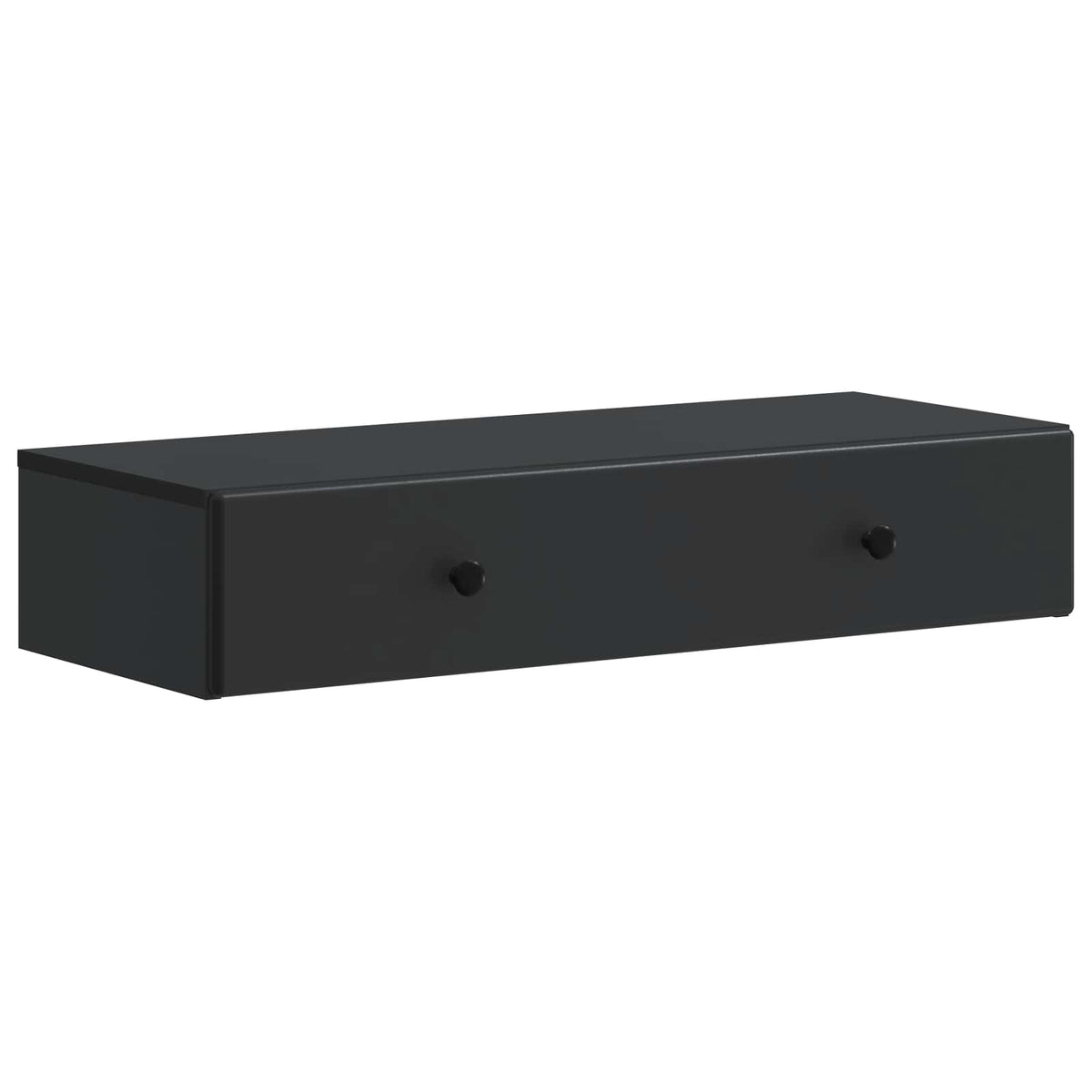 Wandmontierter Beistelltisch Schwarz 87,5 x 34,5 x 17 cm