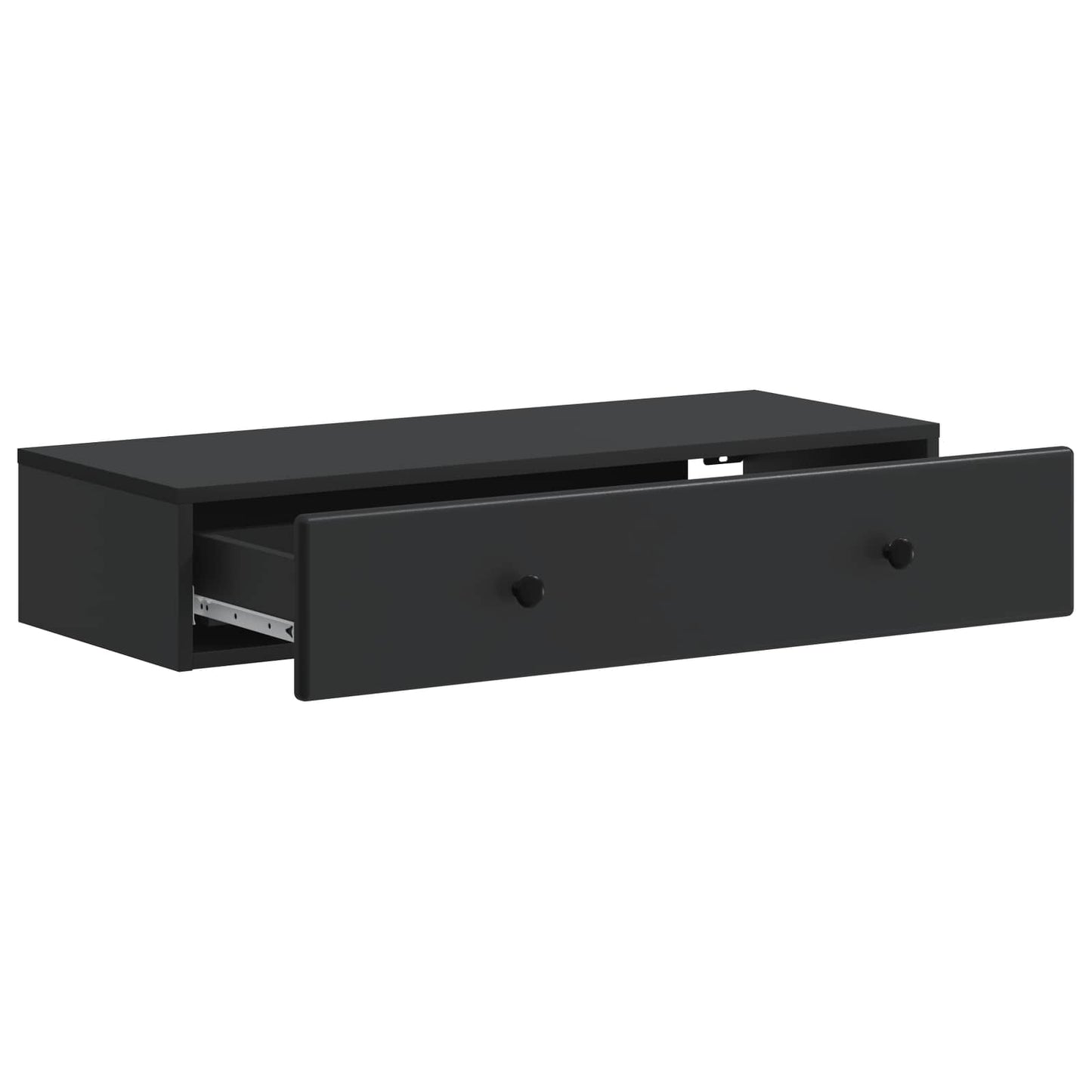 Wandmontierter Beistelltisch Schwarz 87,5 x 34,5 x 17 cm