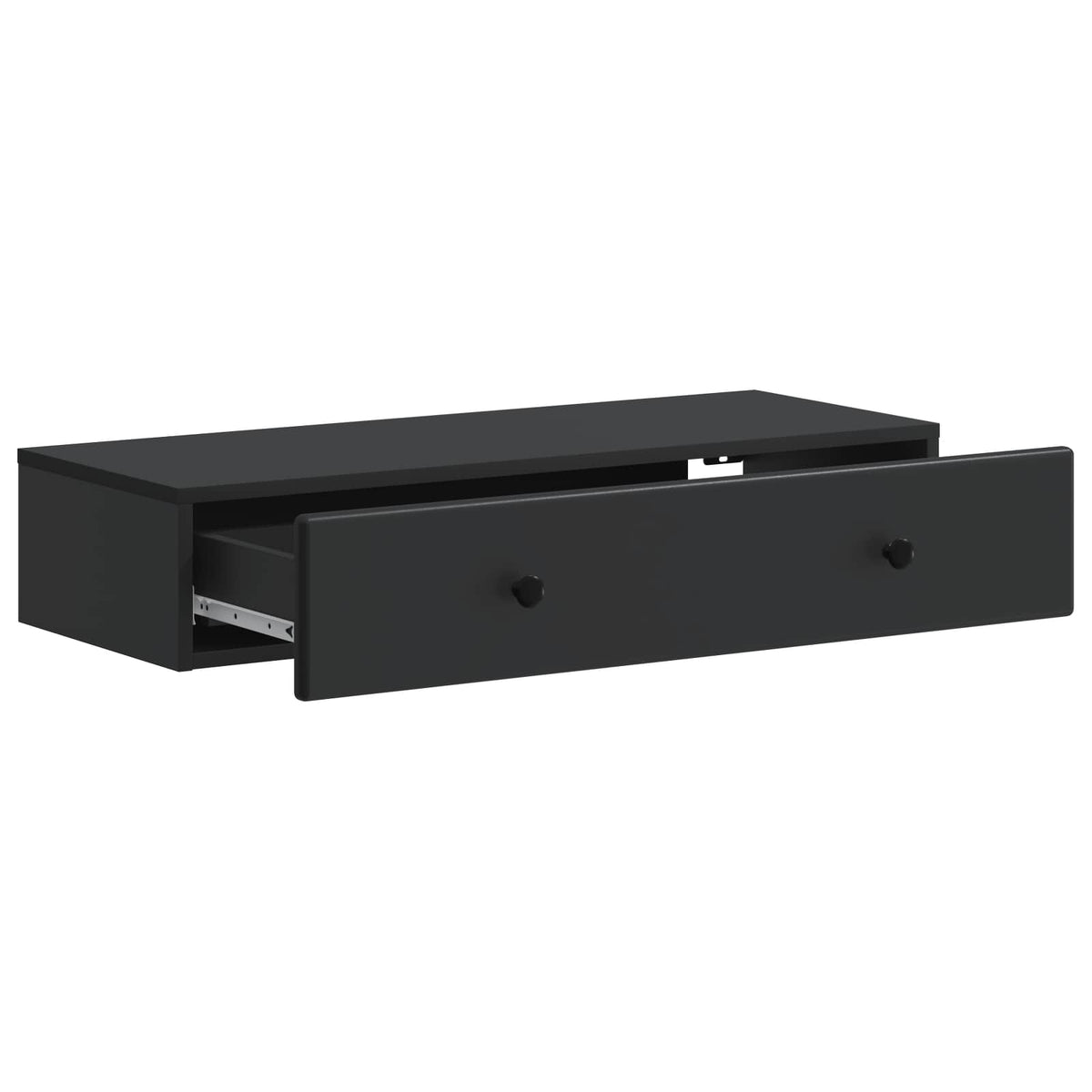 Wandmontierter Beistelltisch Schwarz 87,5 x 34,5 x 17 cm