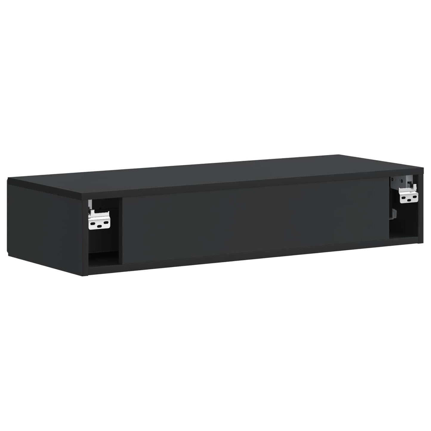 Wandmontierter Beistelltisch Schwarz 87,5 x 34,5 x 17 cm
