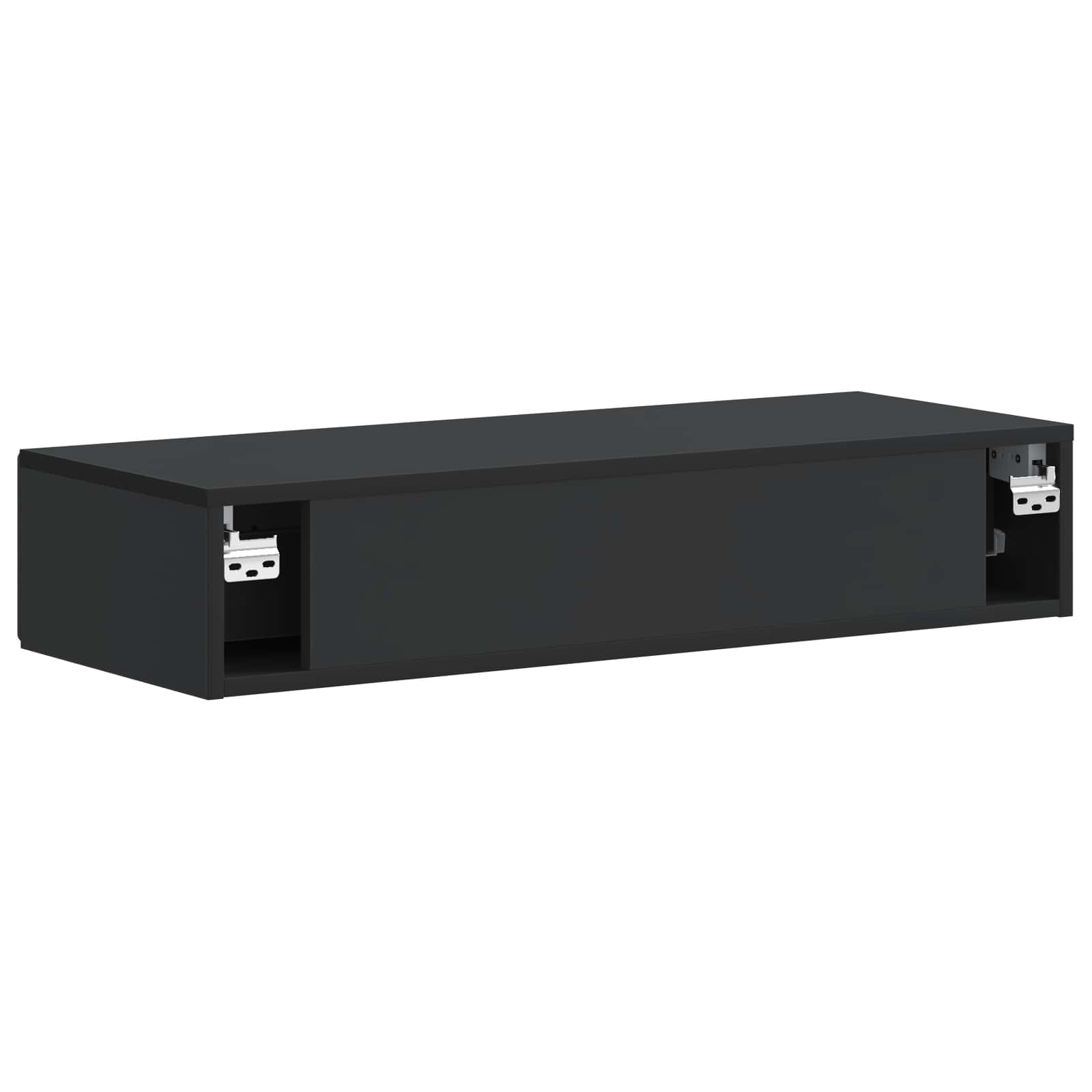 Wandmontierter Beistelltisch Schwarz 87,5 x 34,5 x 17 cm