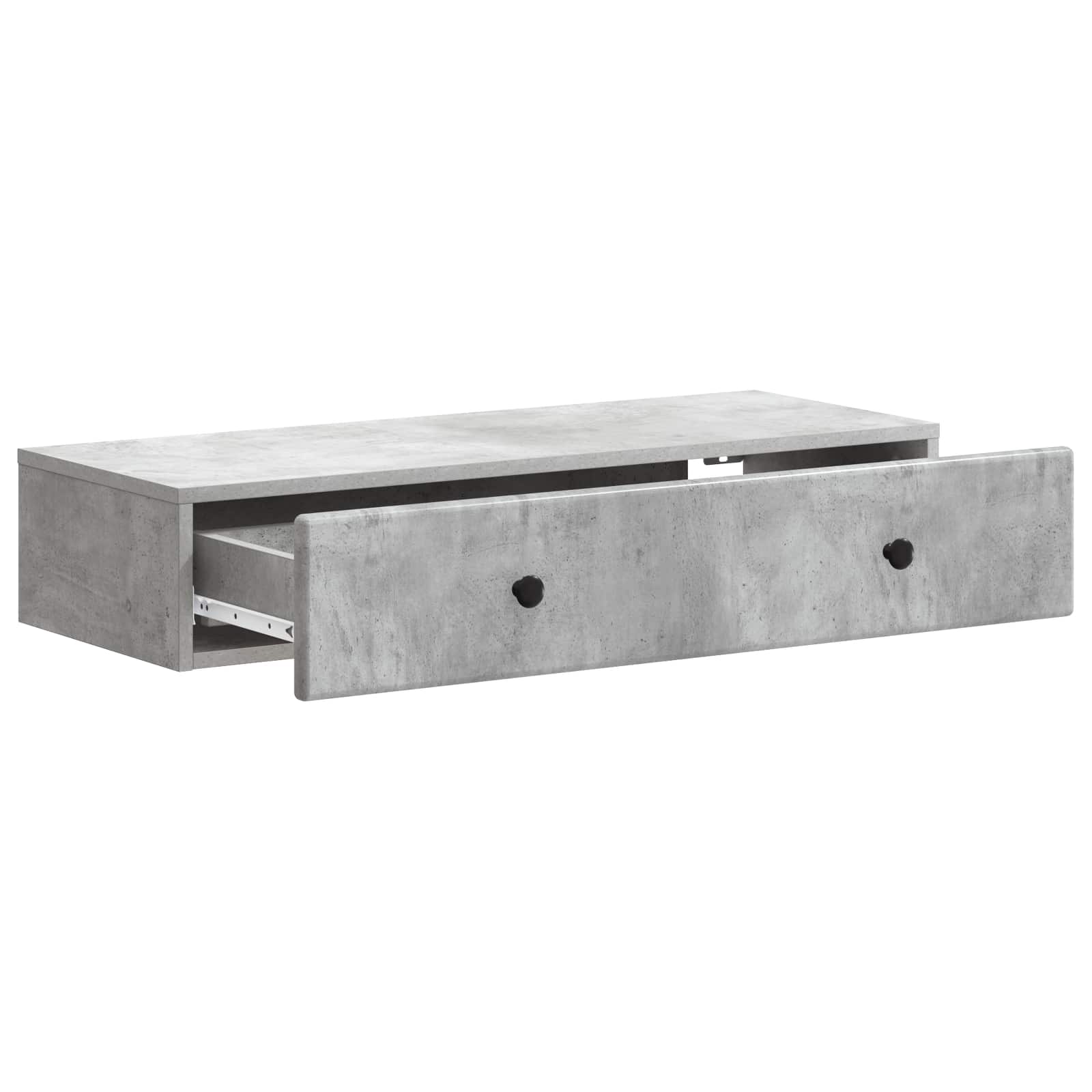 Wandmontierter Beistelltisch Betongrau 87,5 x 34,5 x 17 cm