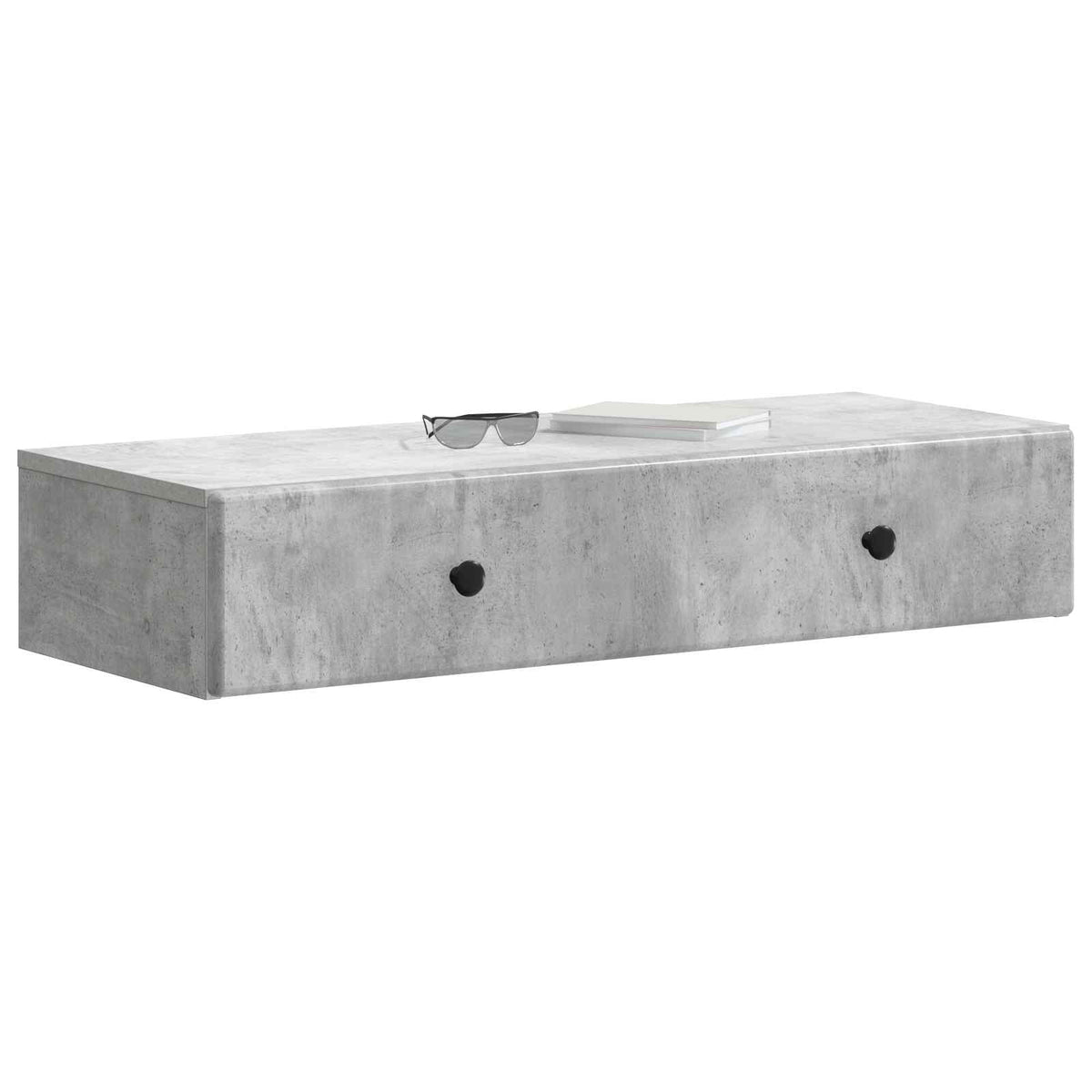 Wandmontierter Beistelltisch Betongrau 87,5 x 34,5 x 17 cm