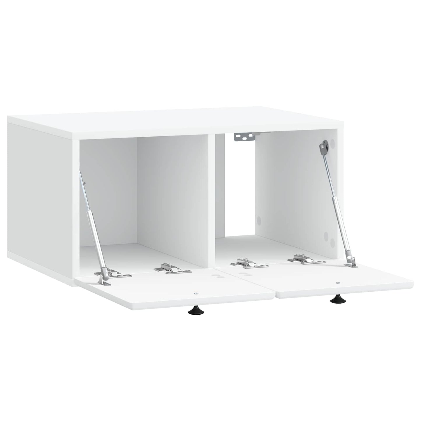 Wandmontierter TV-Schrank 59,5 x 41 x 30 cm Weiß Holzwerkstoff
