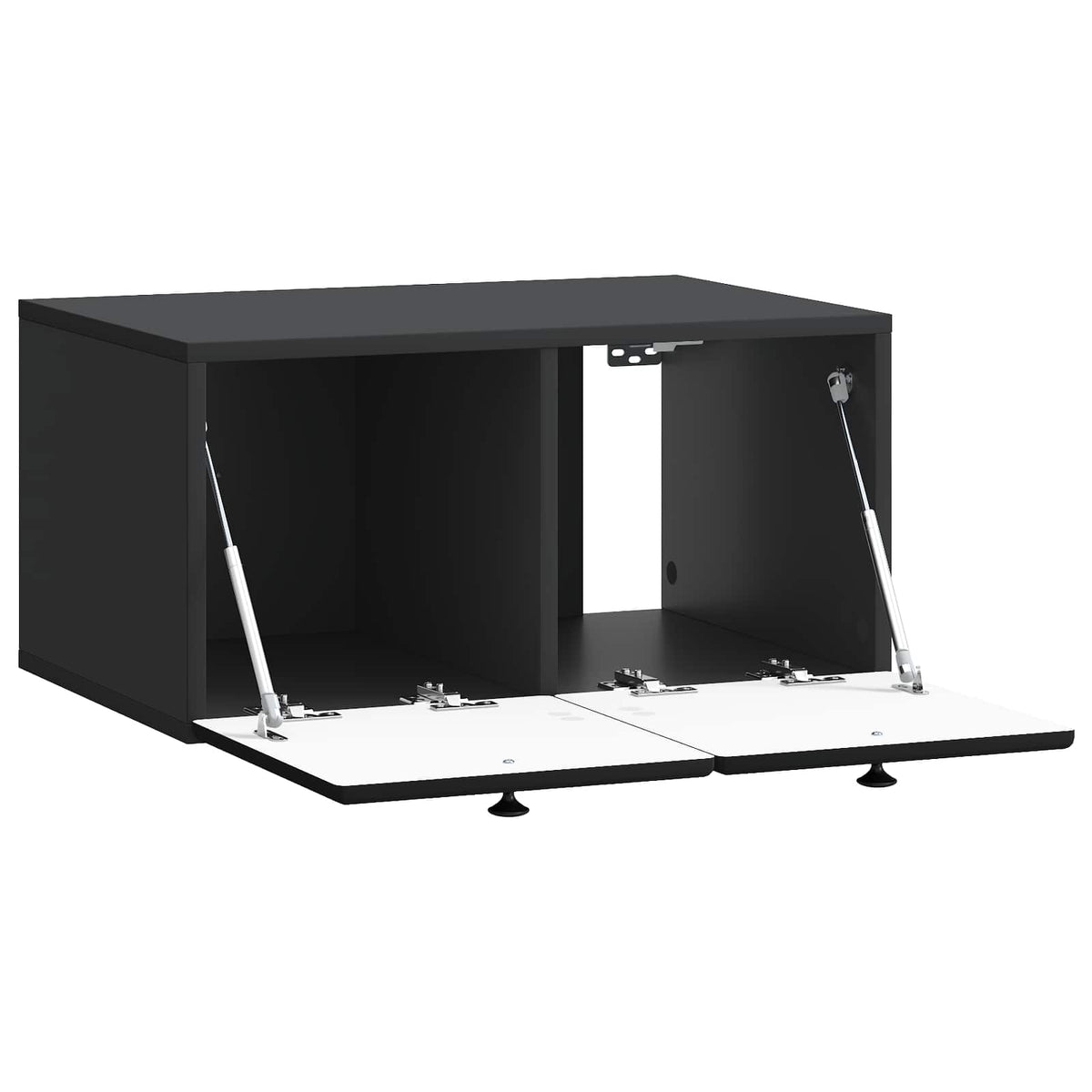 Wandmontierter TV-Schrank 59,5 x 41 x 30 cm Schwarz