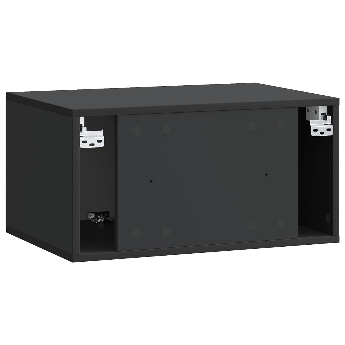 Wandmontierter TV-Schrank 59,5 x 41 x 30 cm Schwarz