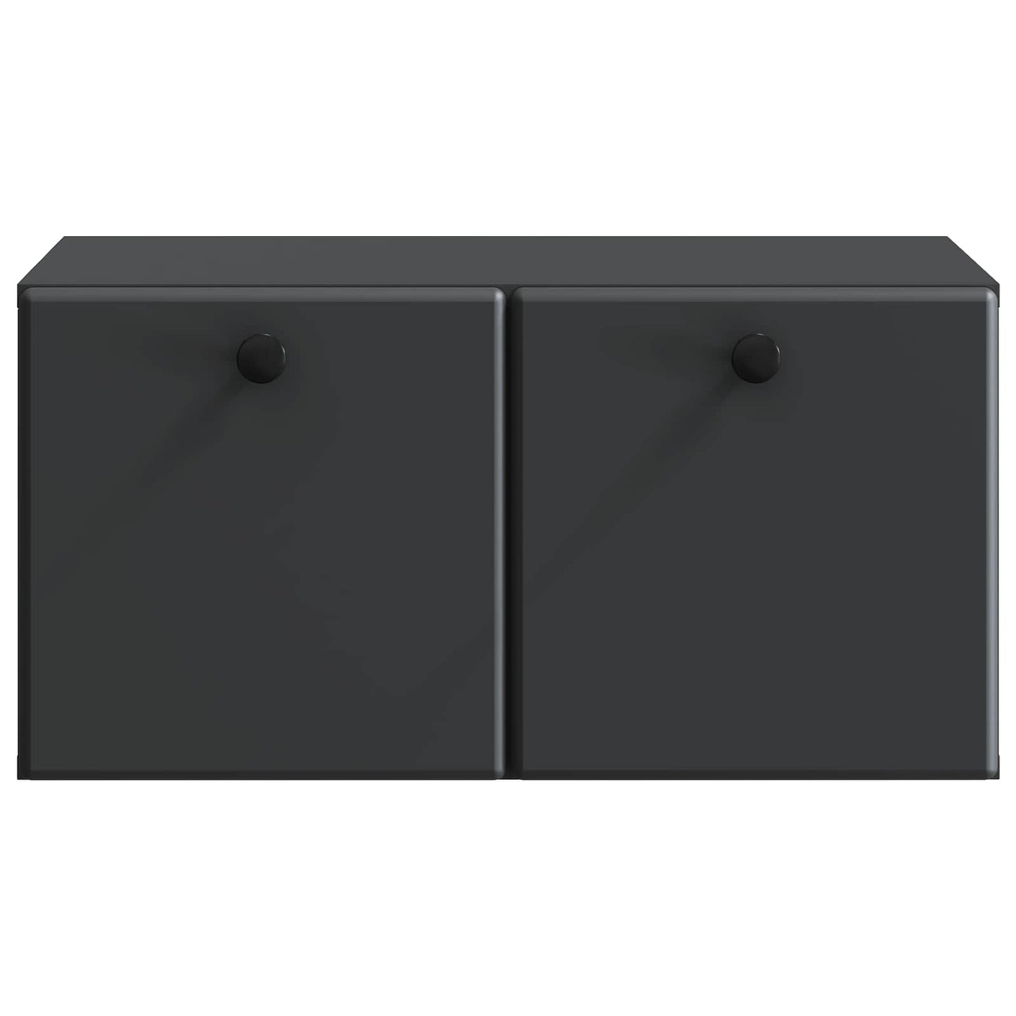 Wandmontierter TV-Schrank 59,5 x 41 x 30 cm Schwarz