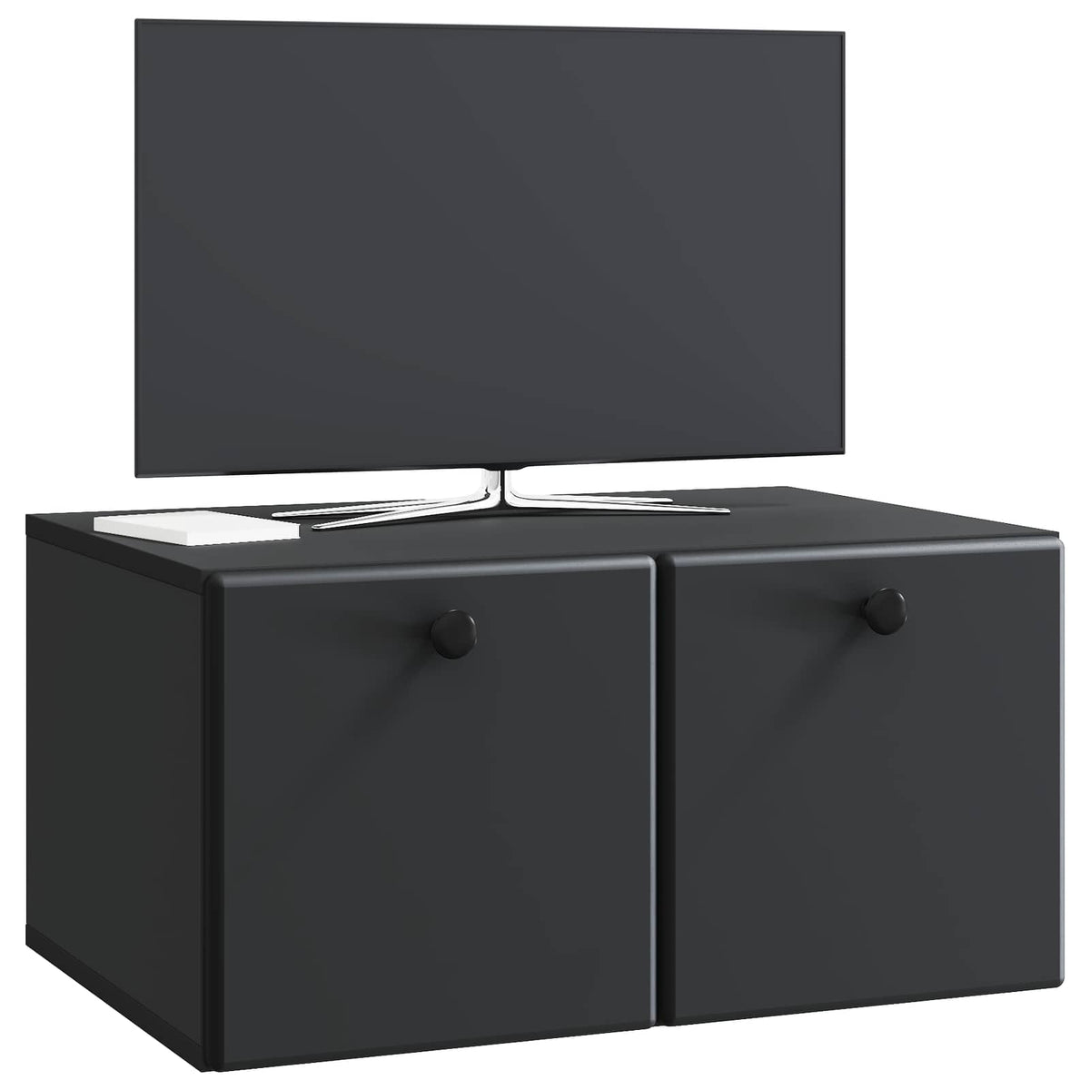 Wandmontierter TV-Schrank 59,5 x 41 x 30 cm Schwarz