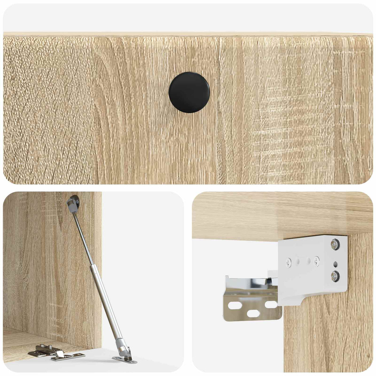 Wandmontierter TV-Schrank 59,5 x 41 x 30 cm Sonoma-Eiche