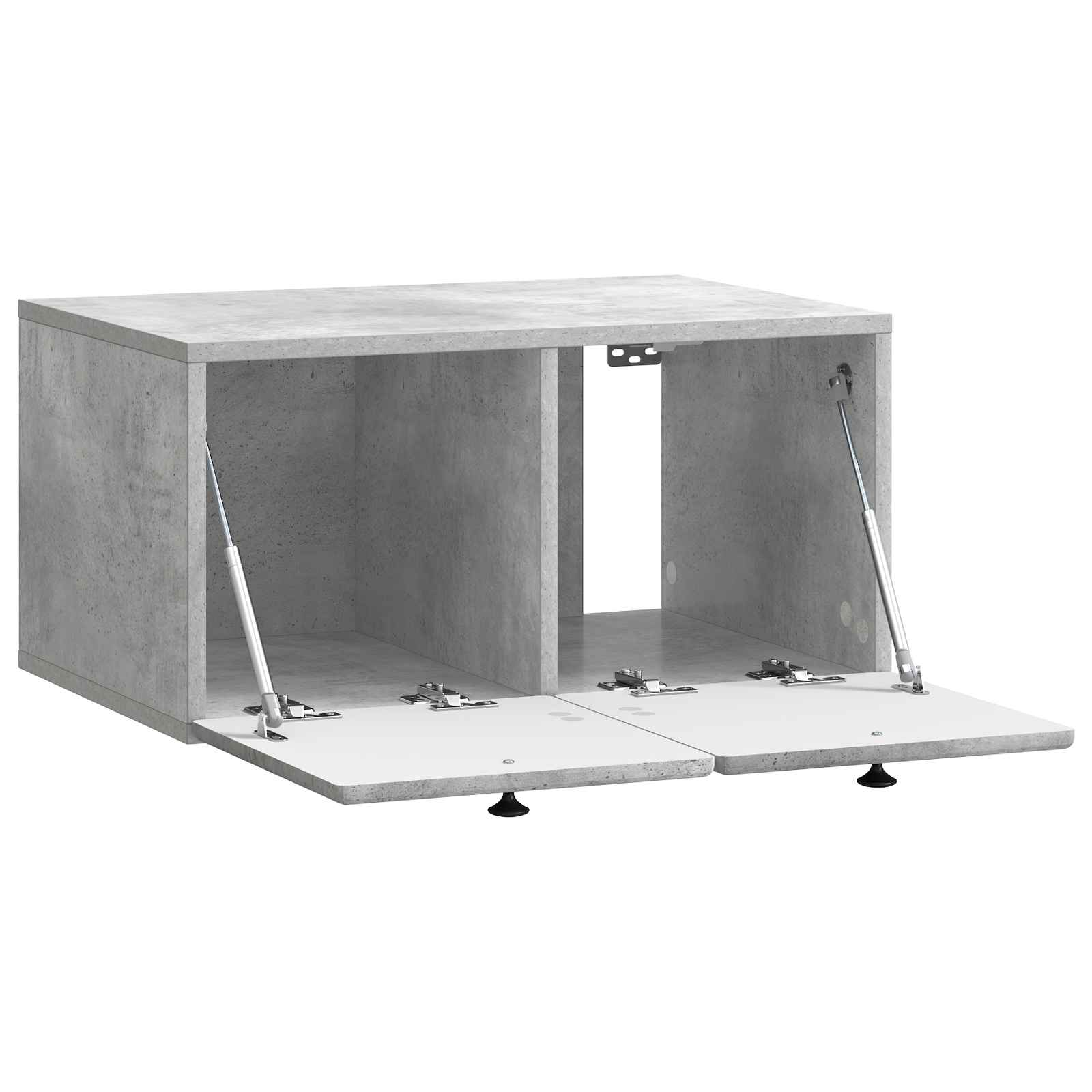Wandmontierter TV-Schrank 59,5 x 41 x 30 cm Betongrau