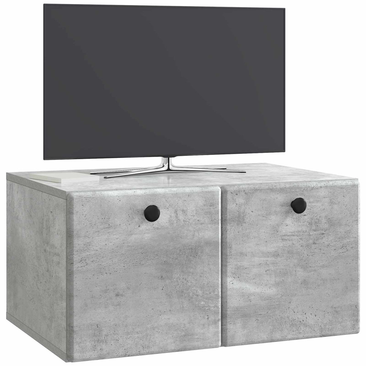 Wandmontierter TV-Schrank 59,5 x 41 x 30 cm Betongrau