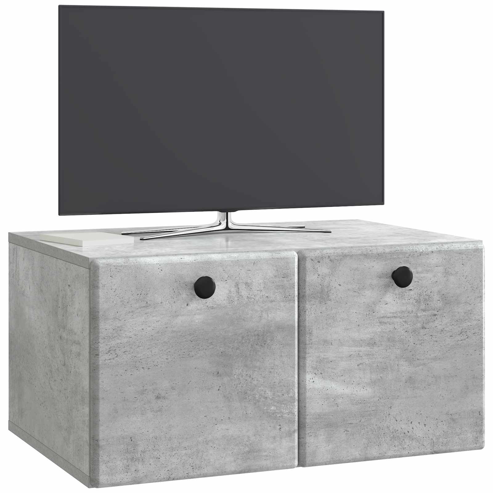 Wandmontierter TV-Schrank 59,5 x 41 x 30 cm Betongrau
