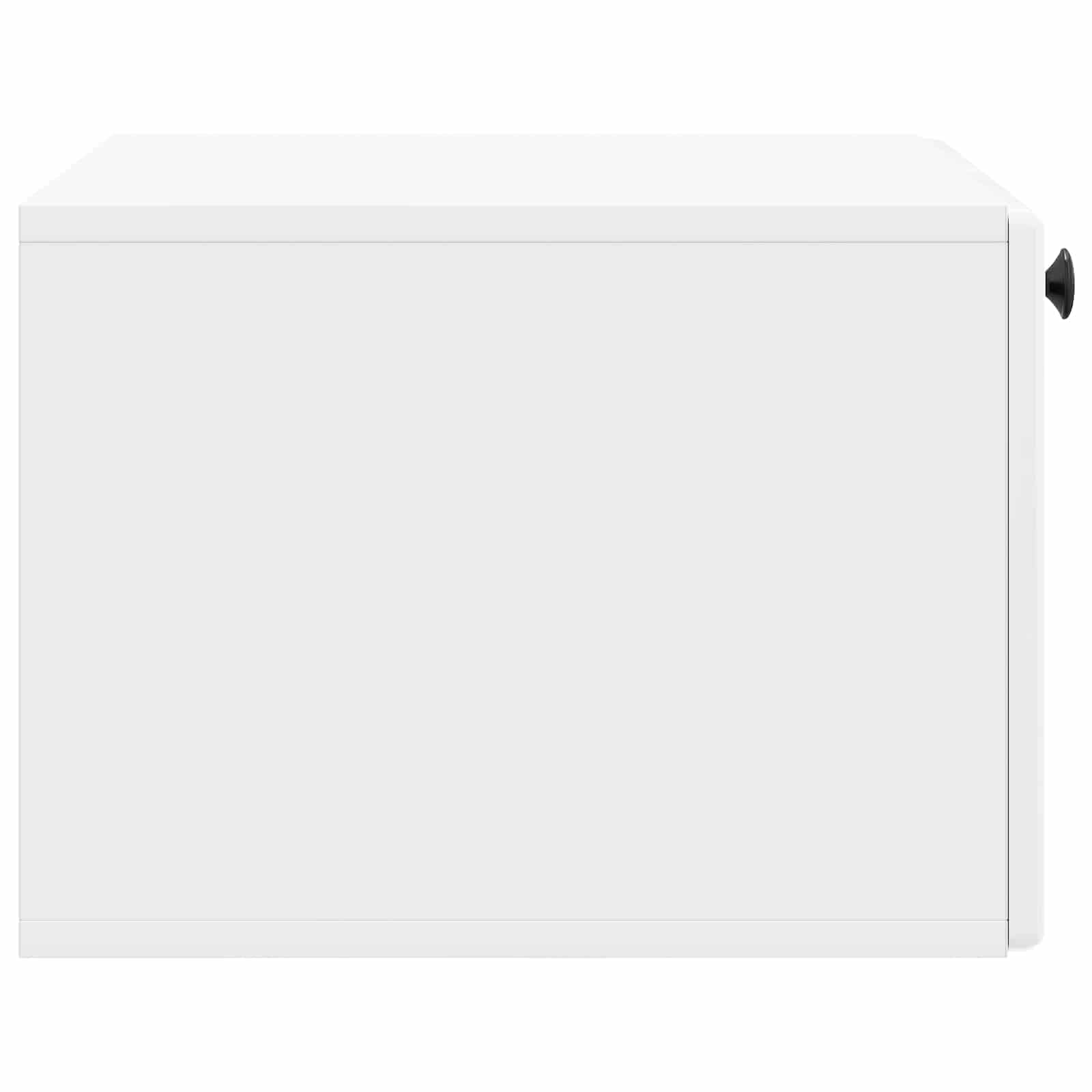 Wandmontierter TV-Schrank 59,5 x 41 x 30 cm Hochglanz Weiß