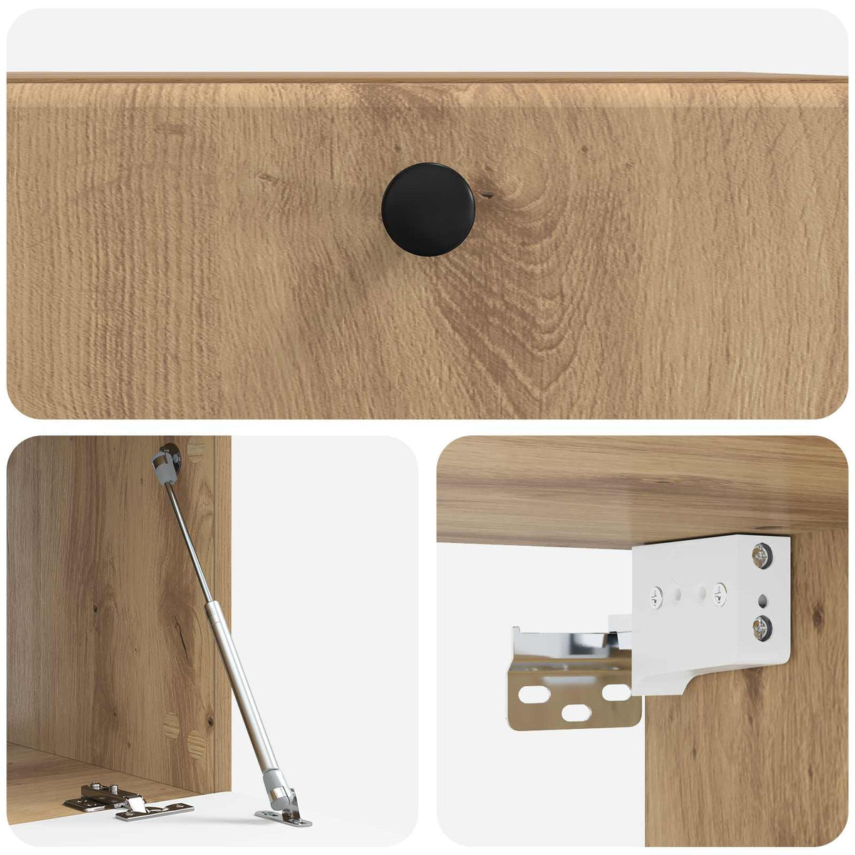 Wandmontierter TV-Schrank 59,5 x 41 x 30 cm Artisan-Eiche