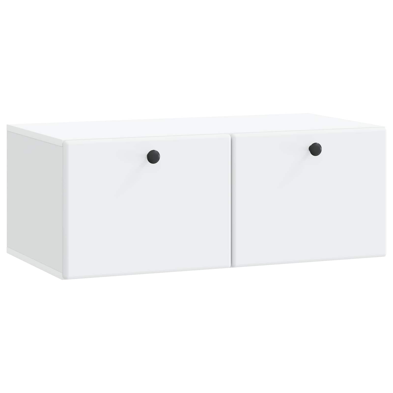 Wandmontierter TV-Schrank 78,5 x 41 x 30 cm Weiß Holzwerkstoff