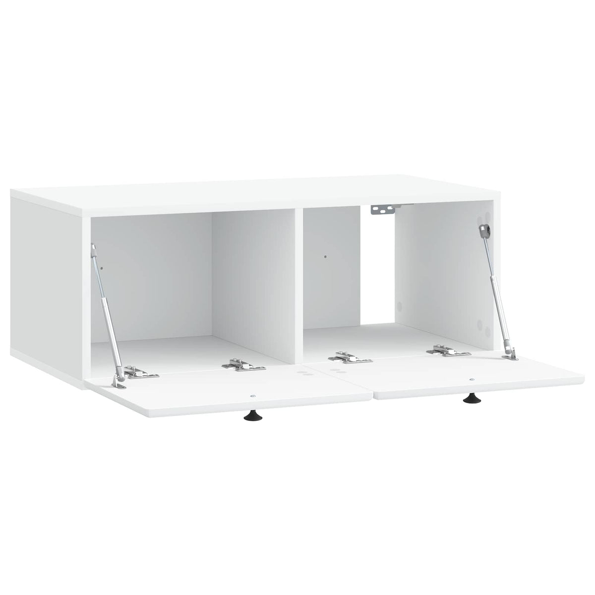 Wandmontierter TV-Schrank 78,5 x 41 x 30 cm Weiß Holzwerkstoff