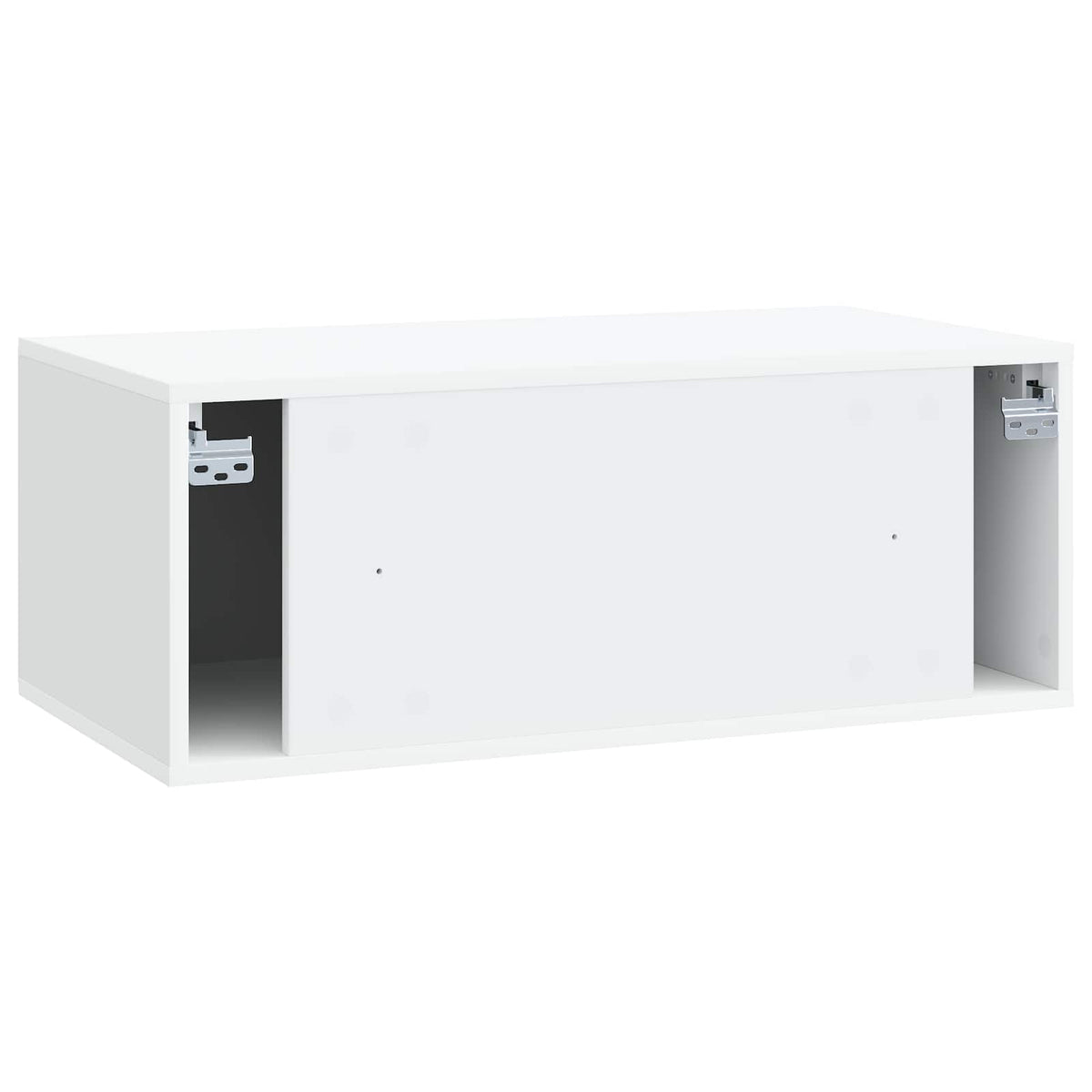 Wandmontierter TV-Schrank 78,5 x 41 x 30 cm Weiß Holzwerkstoff