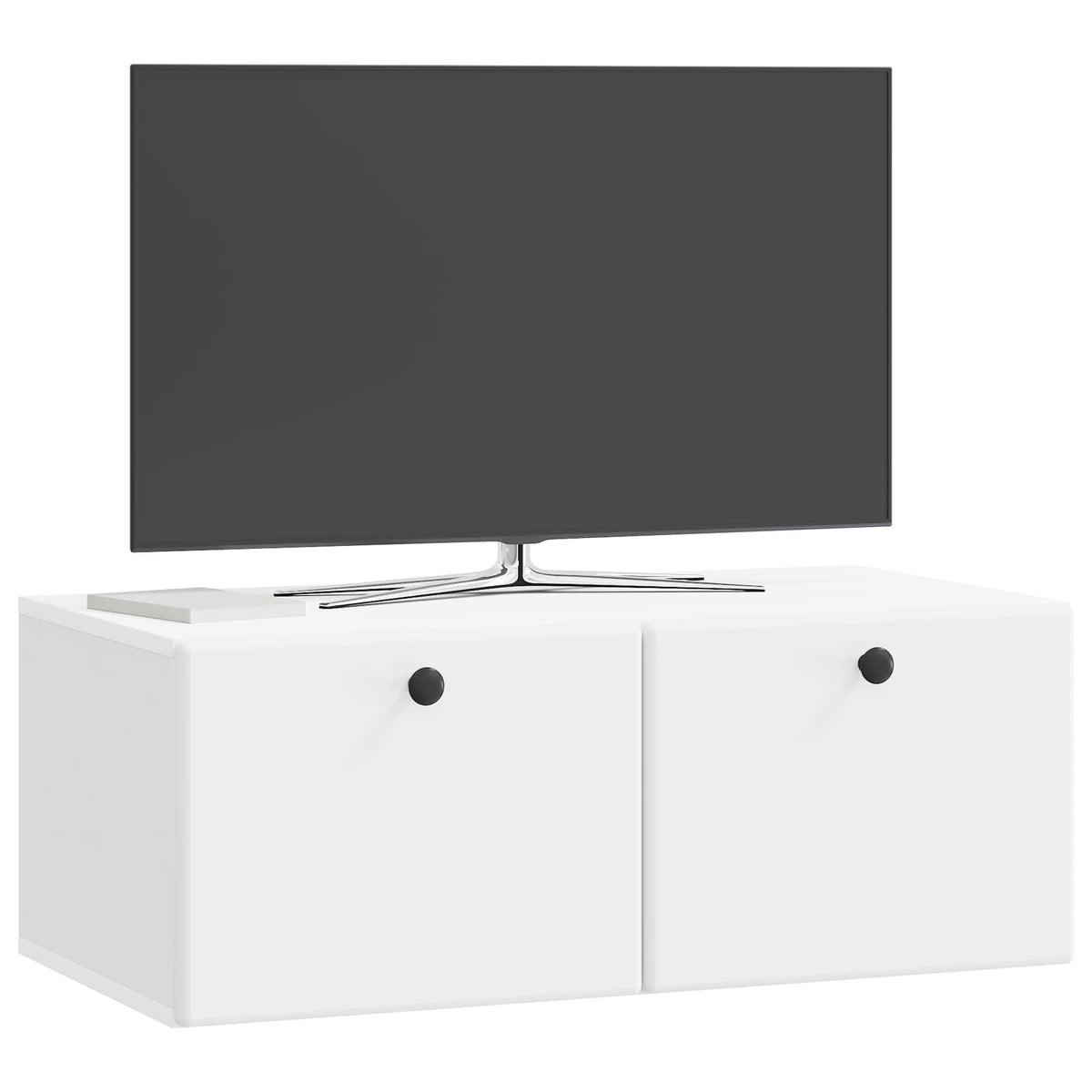 Wandmontierter TV-Schrank 78,5 x 41 x 30 cm Weiß Holzwerkstoff