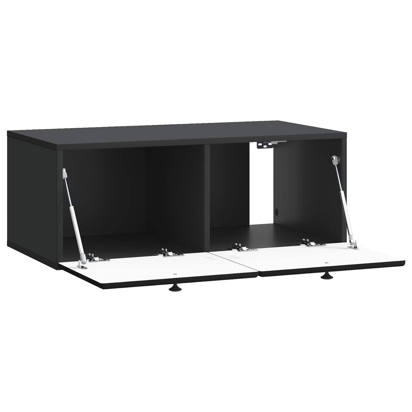 Wandmontierter TV-Schrank 78,5 x 41 x 30 cm Schwarz