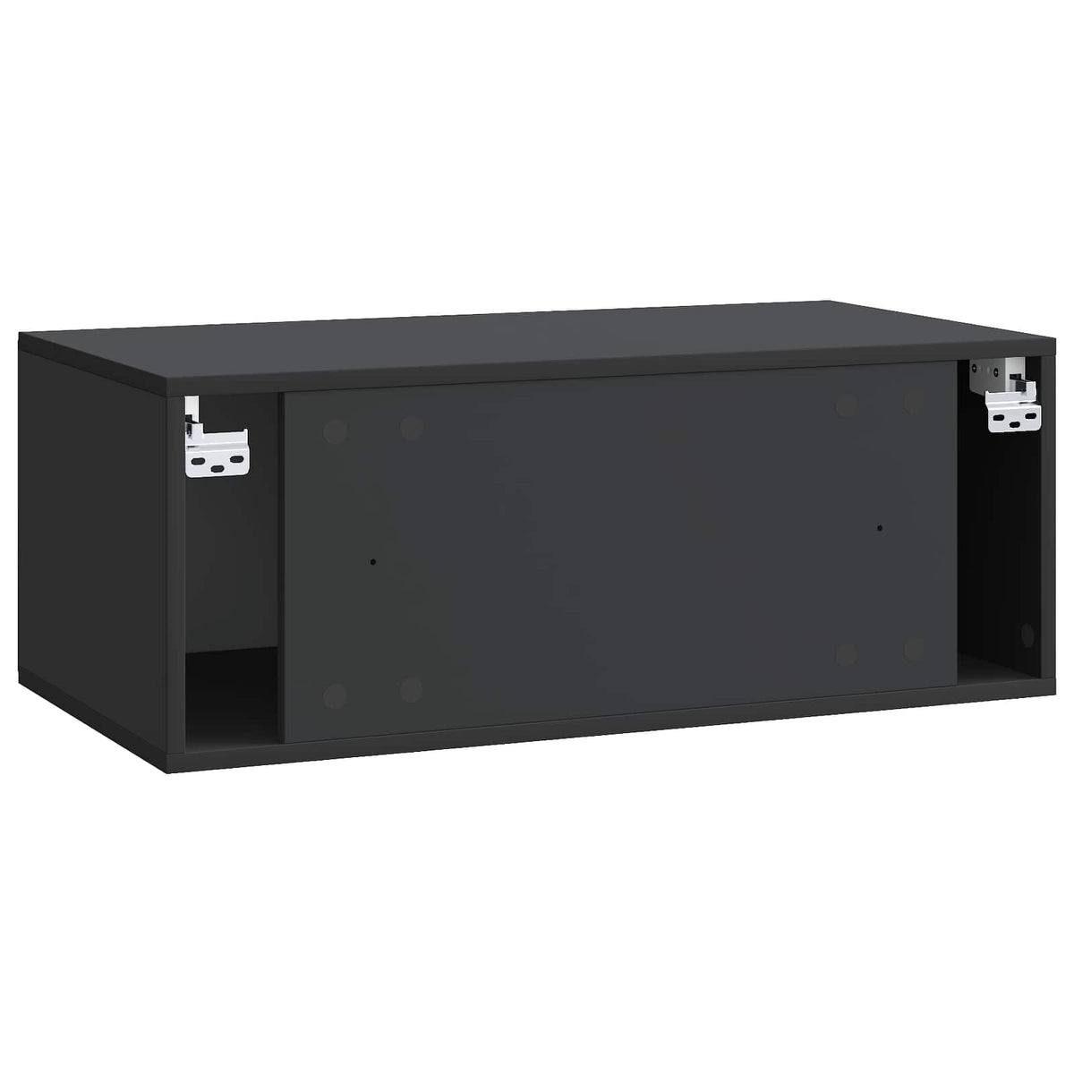 Wandmontierter TV-Schrank 78,5 x 41 x 30 cm Schwarz