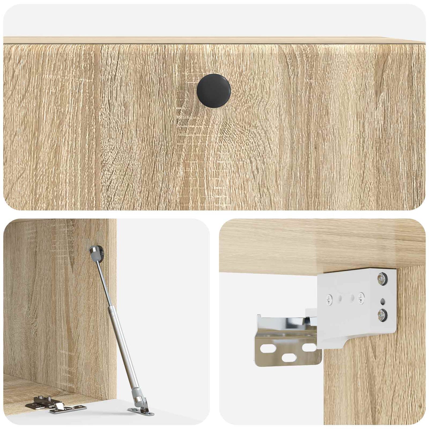 Wandmontierter TV-Schrank 78,5 x 41 x 30 cm Sonoma-Eiche