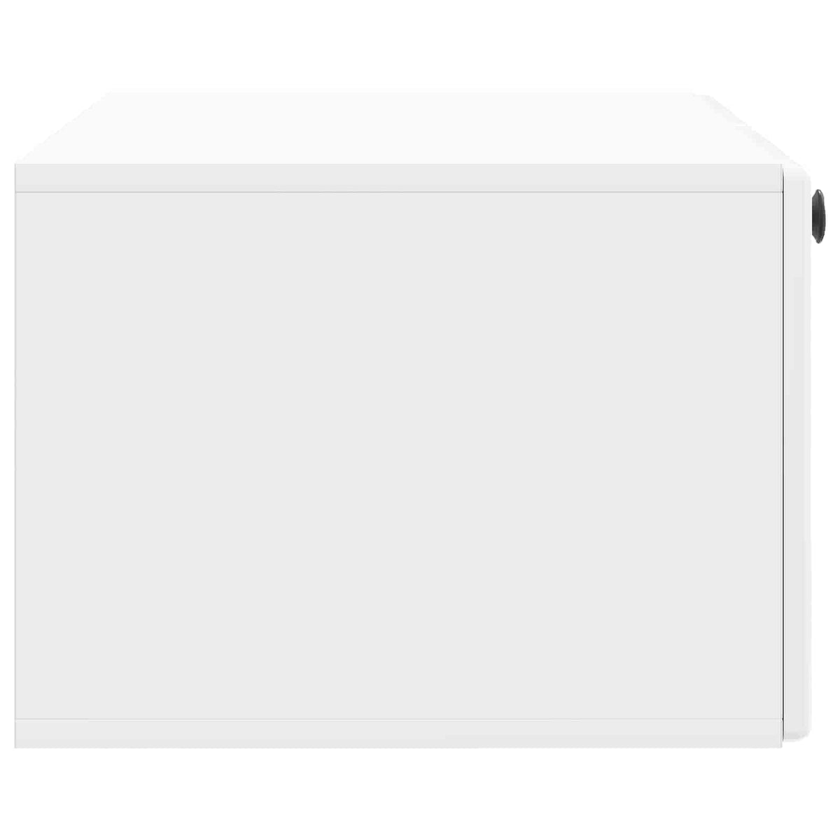 Wandmontierter TV-Schrank 78,5 x 41 x 30 cm Hochglanz Weiß
