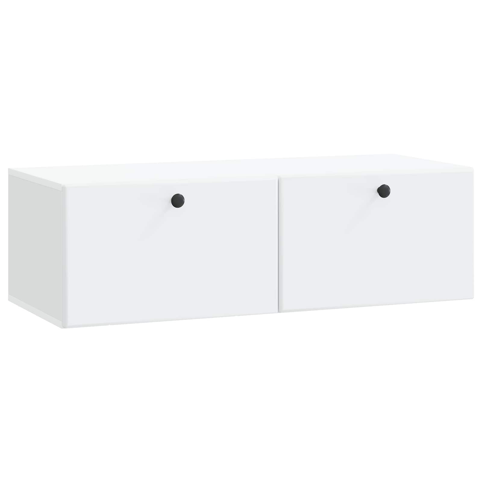 Wandmontierter TV-Schrank 98 x 41 x 30 cm Weiß Holzwerkstoff